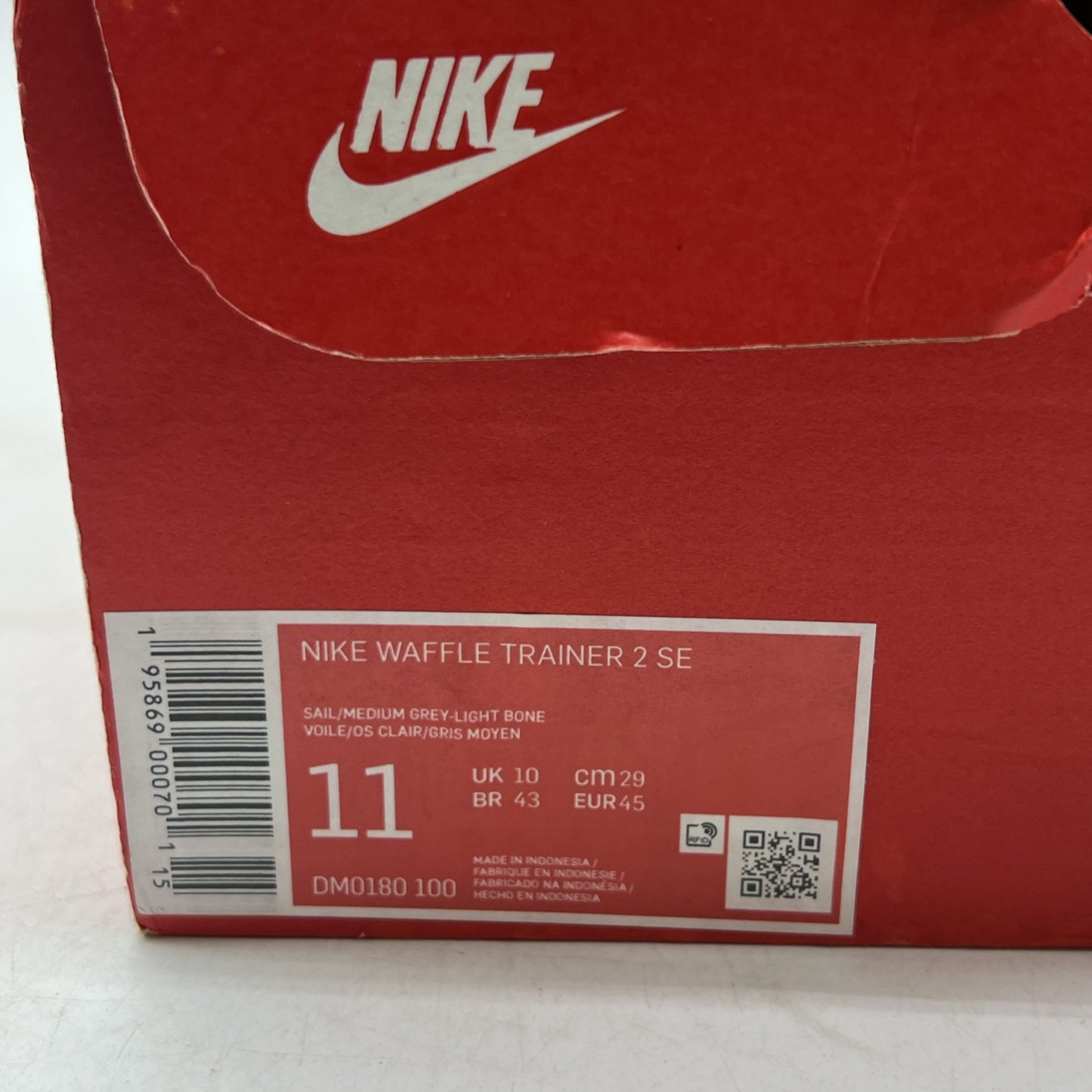 Size 11 - Nike Waffle Trainer 2 SE Sail Light Bone (DM0180-100)