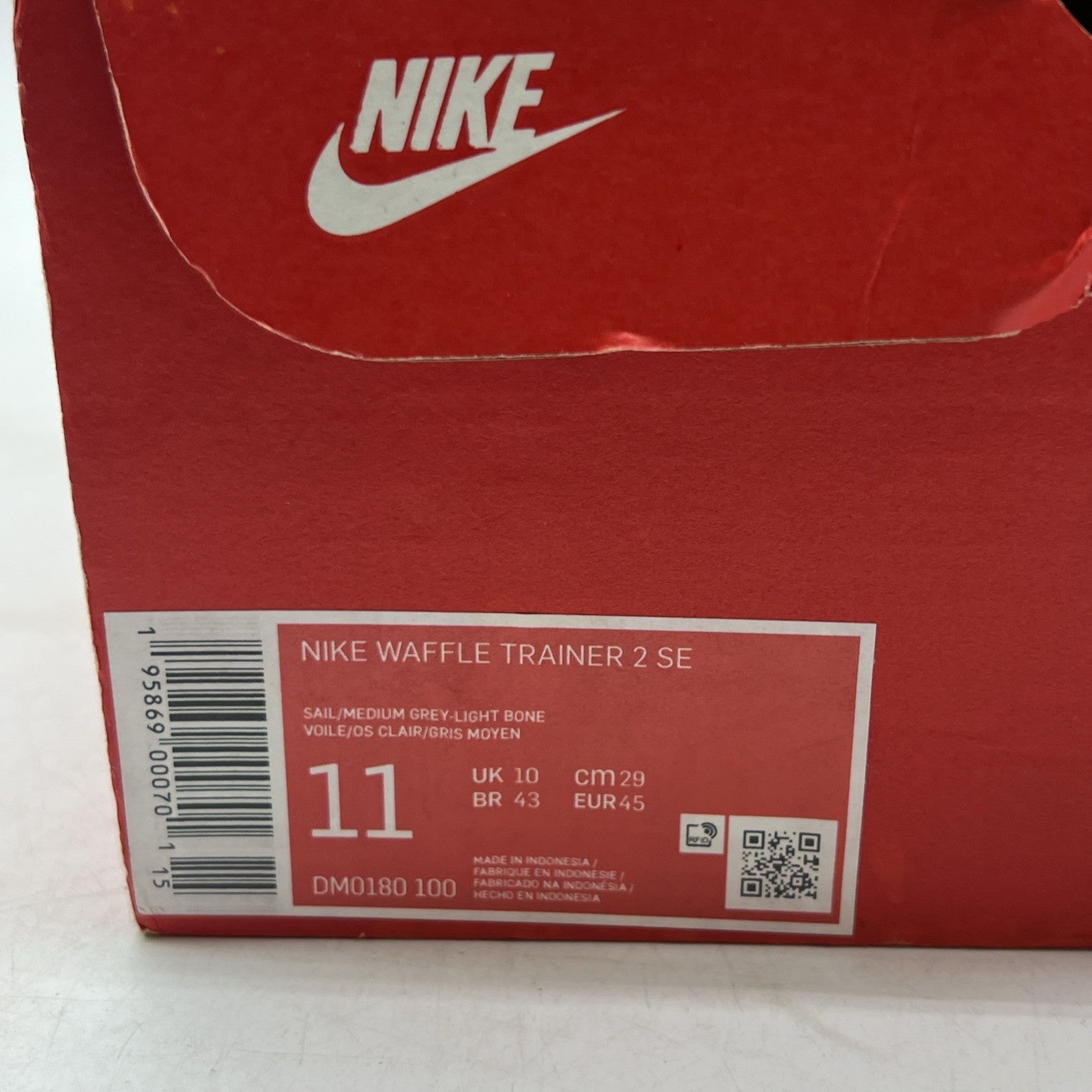 Size 11 - Nike Waffle Trainer 2 SE Sail Light Bone (DM0180-100)