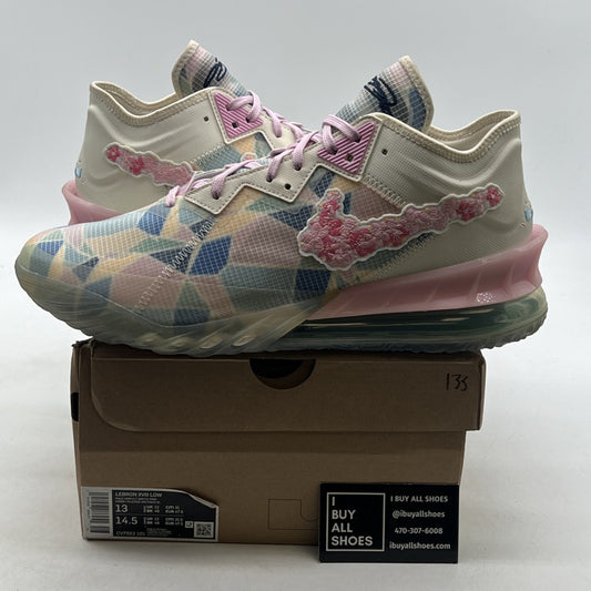 Size 13 - Nike atmos x LeBron 18 Low Sakura (CV7562-101)