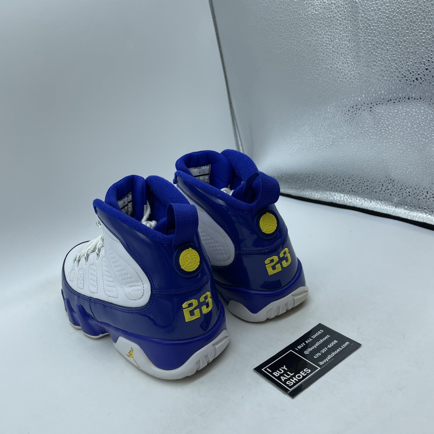 Size 11 - Air Jordan 9 Retro Kobe Blue White Yellow Leather (302370-121)