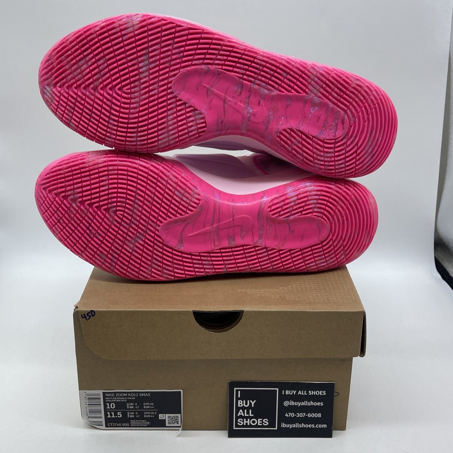Size 10 - Nike KD 12 Aunt Pearl Pink Suede (CT2740-900)