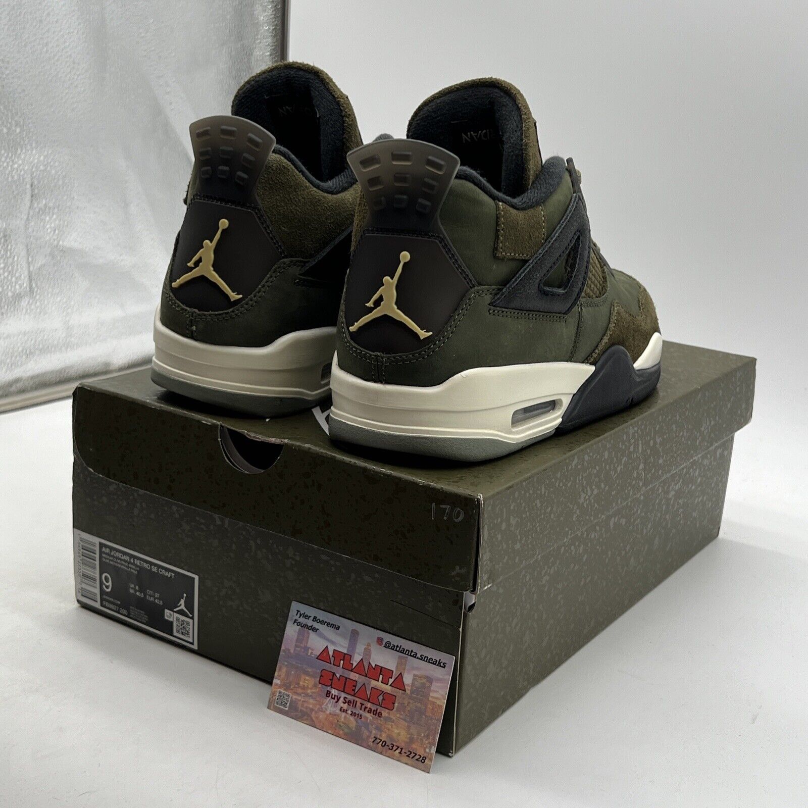 Size 9 - Jordan 4 SE Retro Low Craft - Olive (FB9927-200)