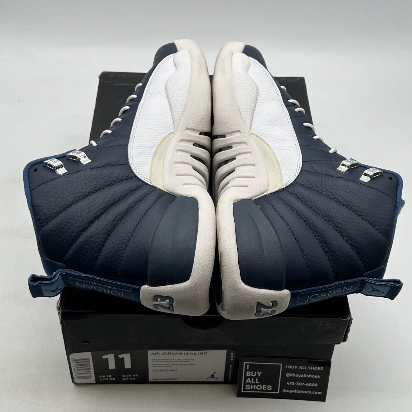Size 11 - Air Jordan 12 Retro 2012 Obsidian (130690-410)