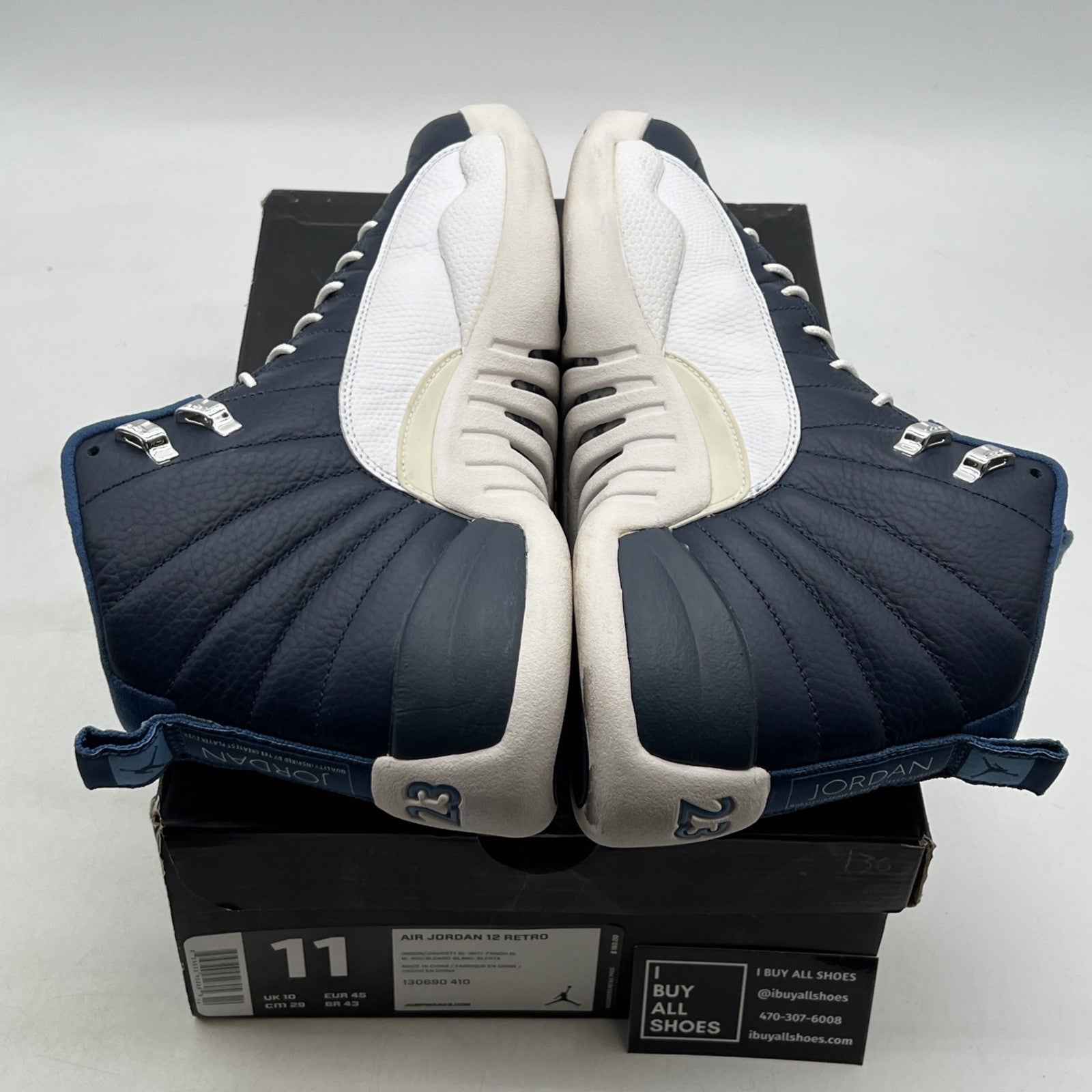 Size 11 - Air Jordan 12 Retro 2012 Obsidian (130690-410)