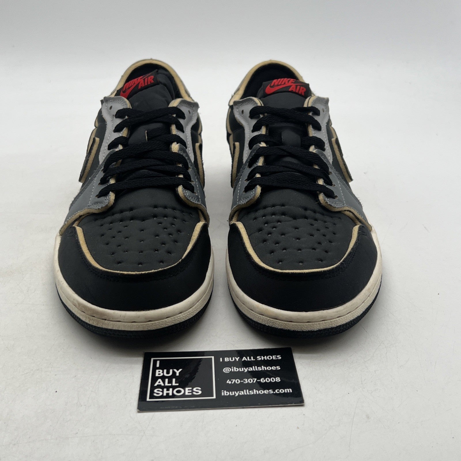 Size 13 - Air Jordan 1 Retro Low OG EX Dark Smoke Gray 2022 (DV0982-006)