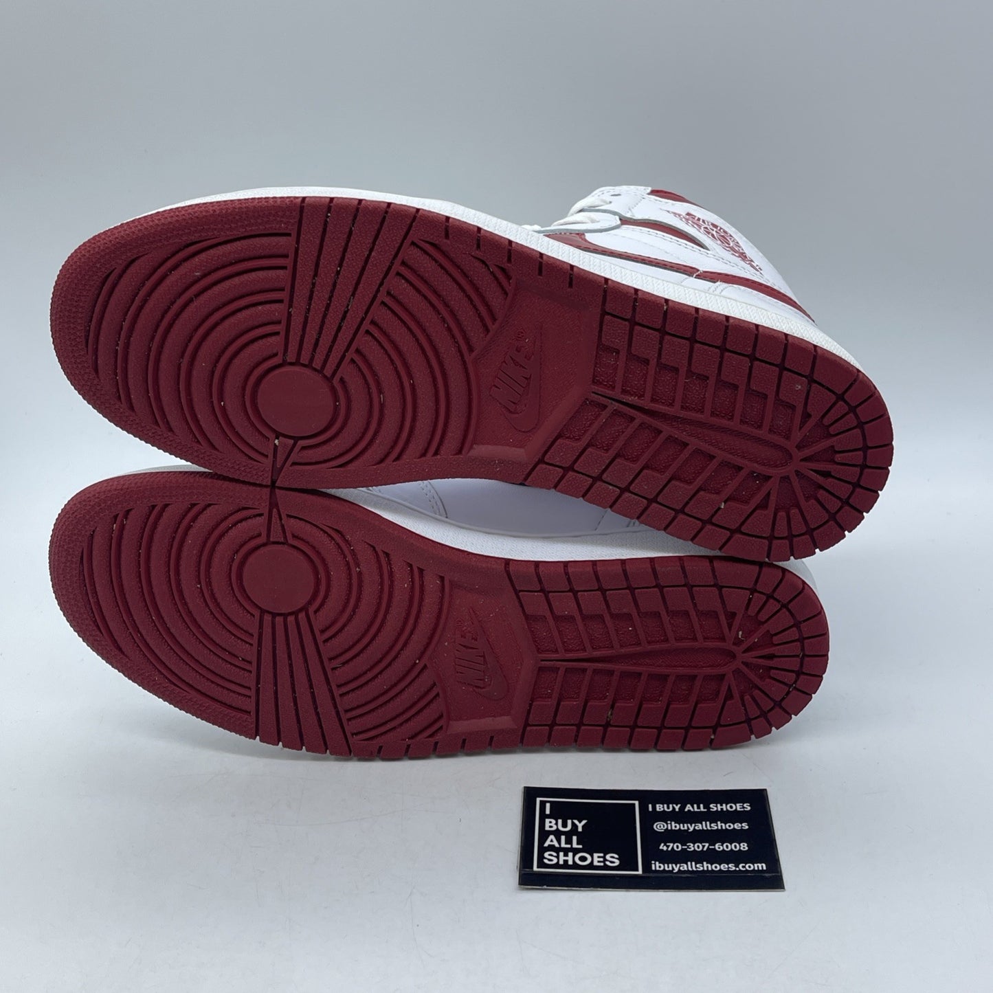 Size 9.5 - Air Jordan 1 Retro OG High Metallic Red White Leather (555088-103)