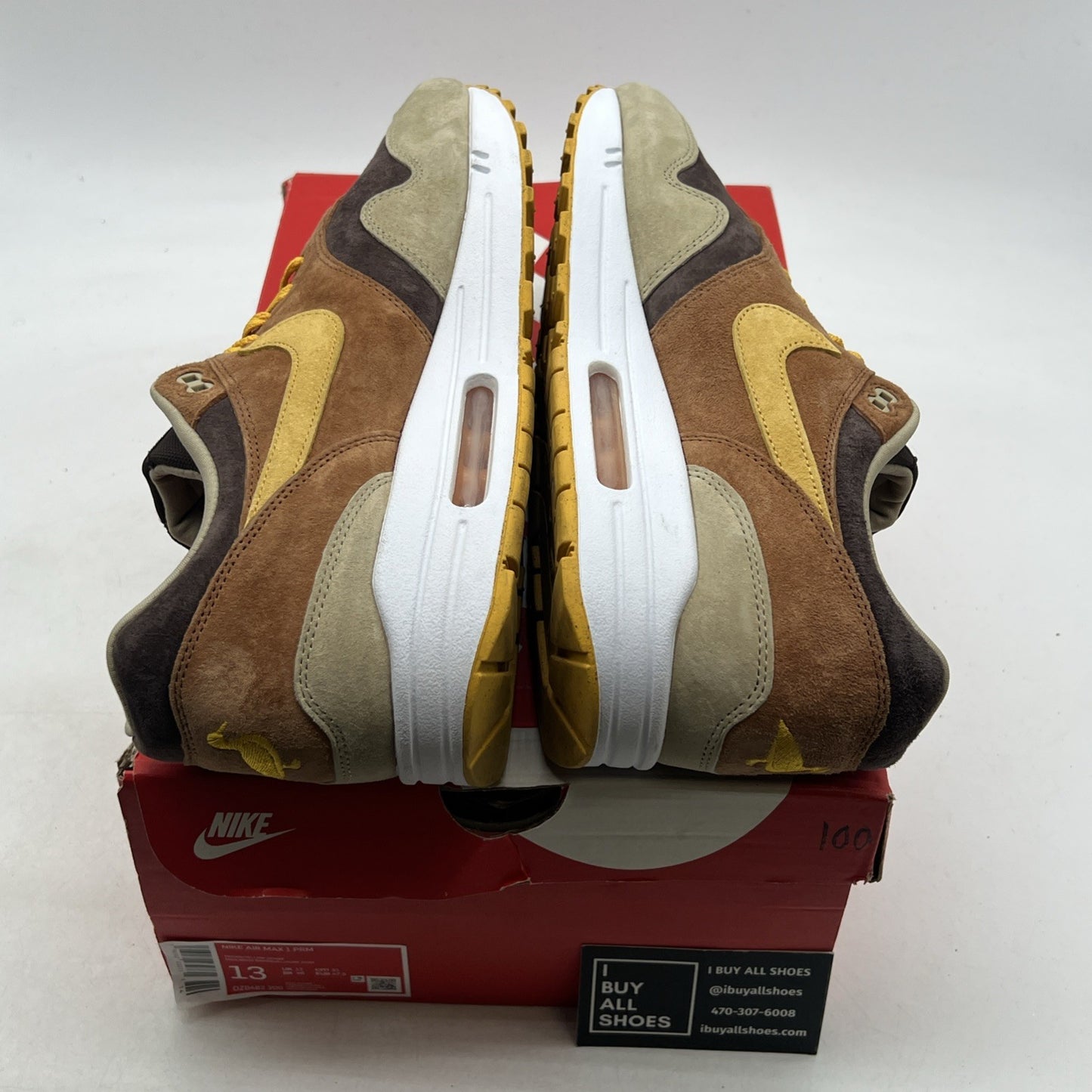 Size 13 - Nike Air Max 1 Premium Ugly Duckling - Pecan 2022 (DZ0482-200)
