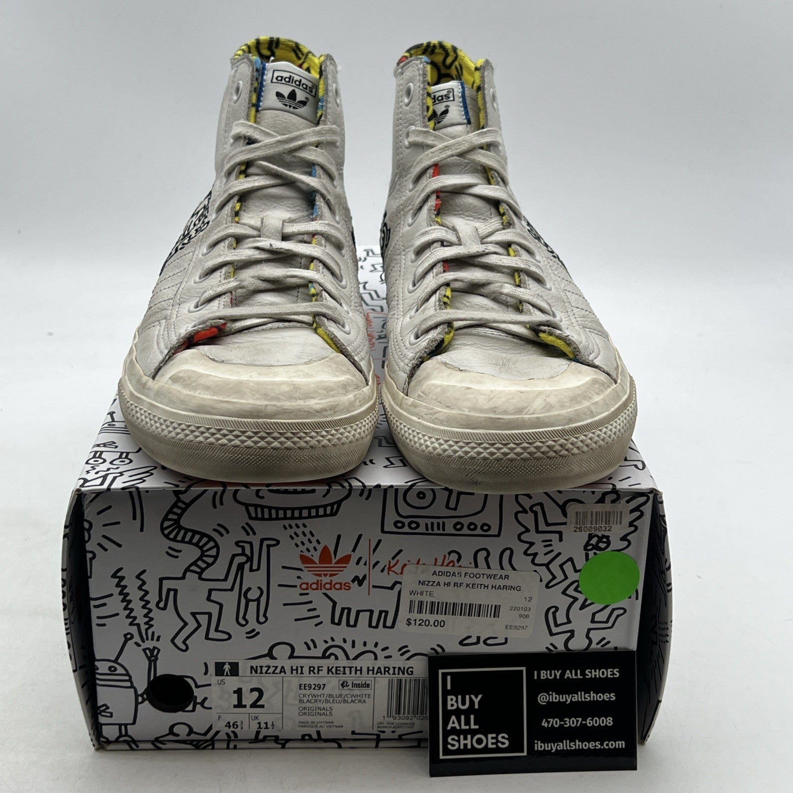 Size 12 - adidas Keith Haring x Nizza RF High Pop Art (EE9297)