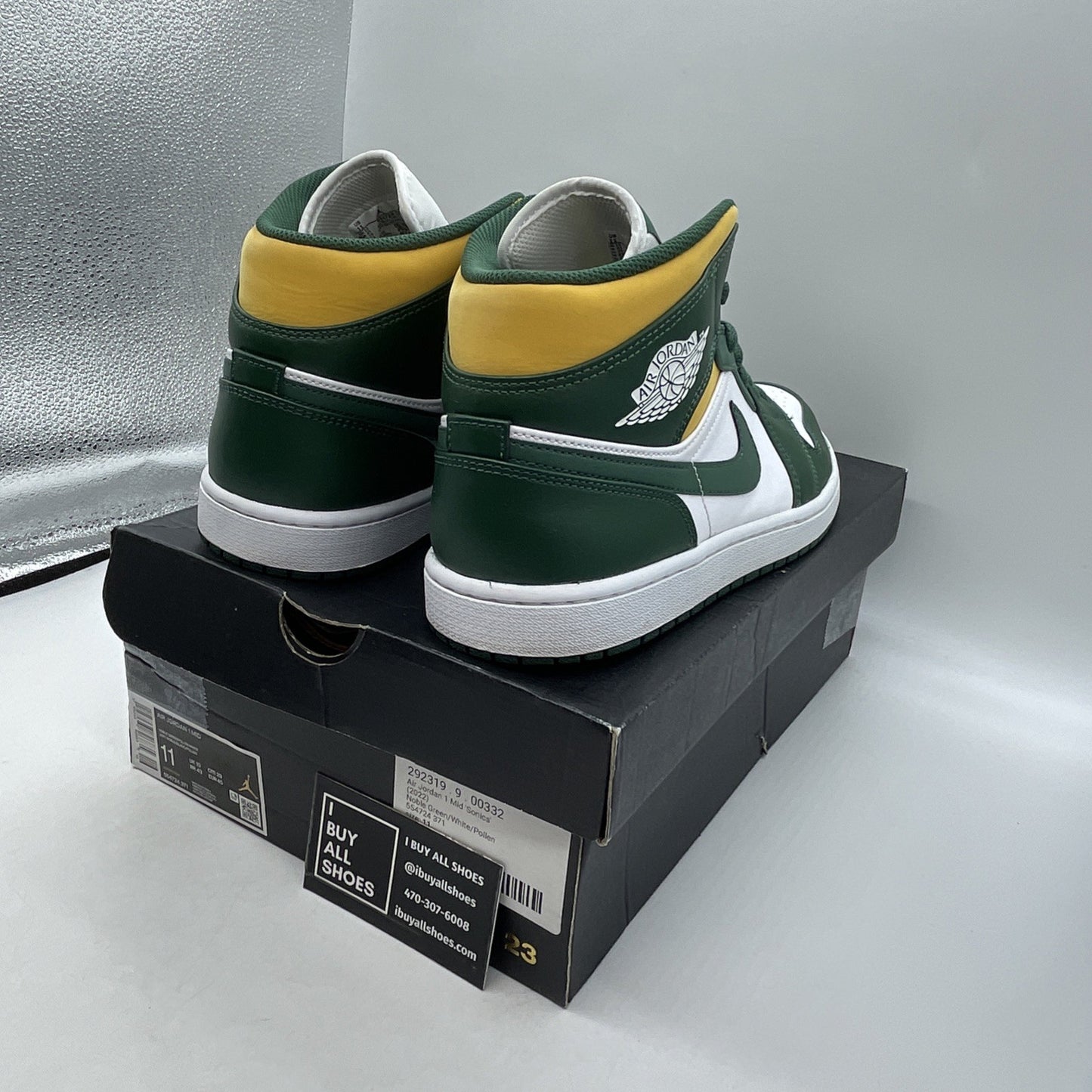Size 11 - Air Jordan 1 Mid Sonics (554724-371)