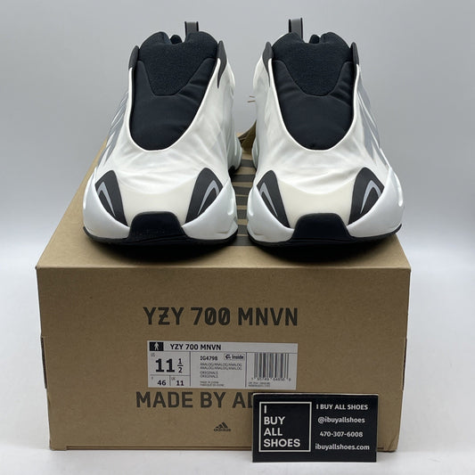 Size 11.5 - adidas Yeezy Boost 700 MNVN Laceless Analog White Black (IG4798)