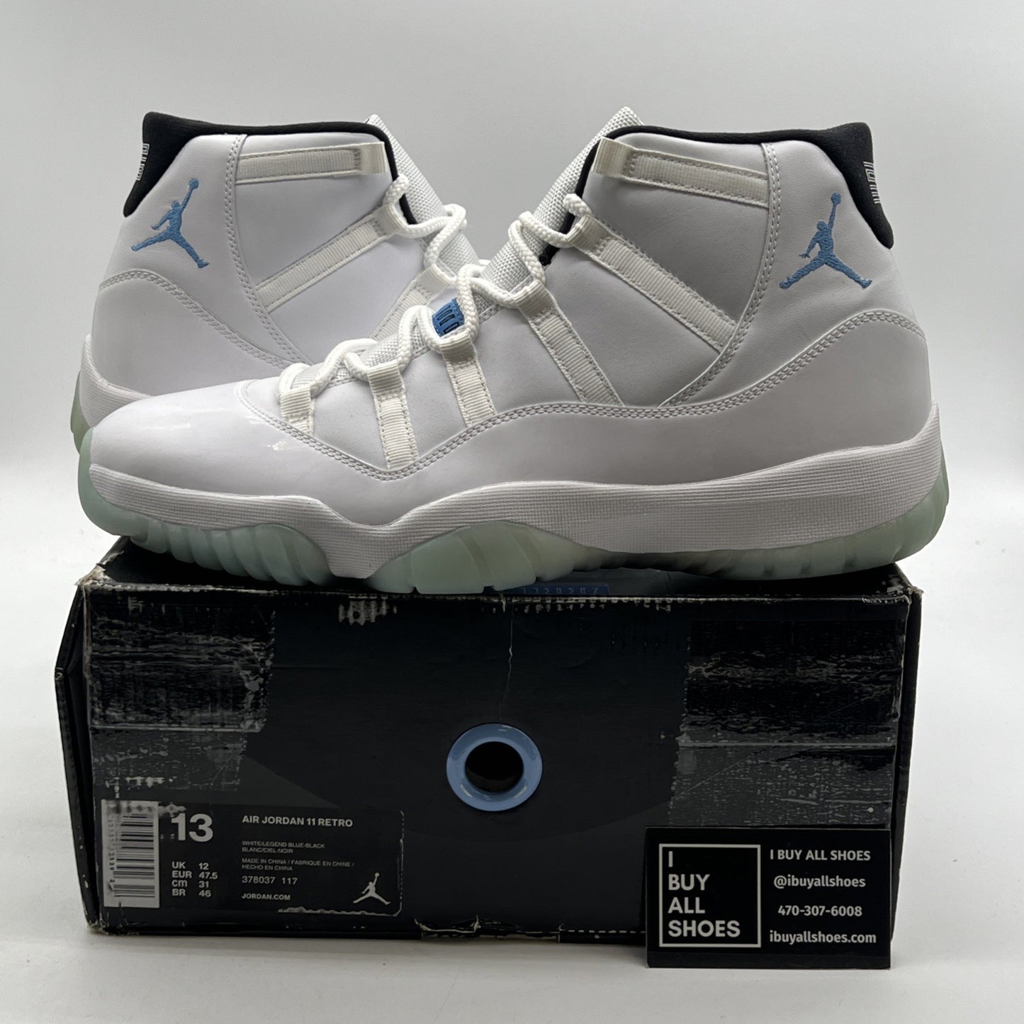 Size 13 - Air Jordan 11 Retro High Legend Blue (378037-117)