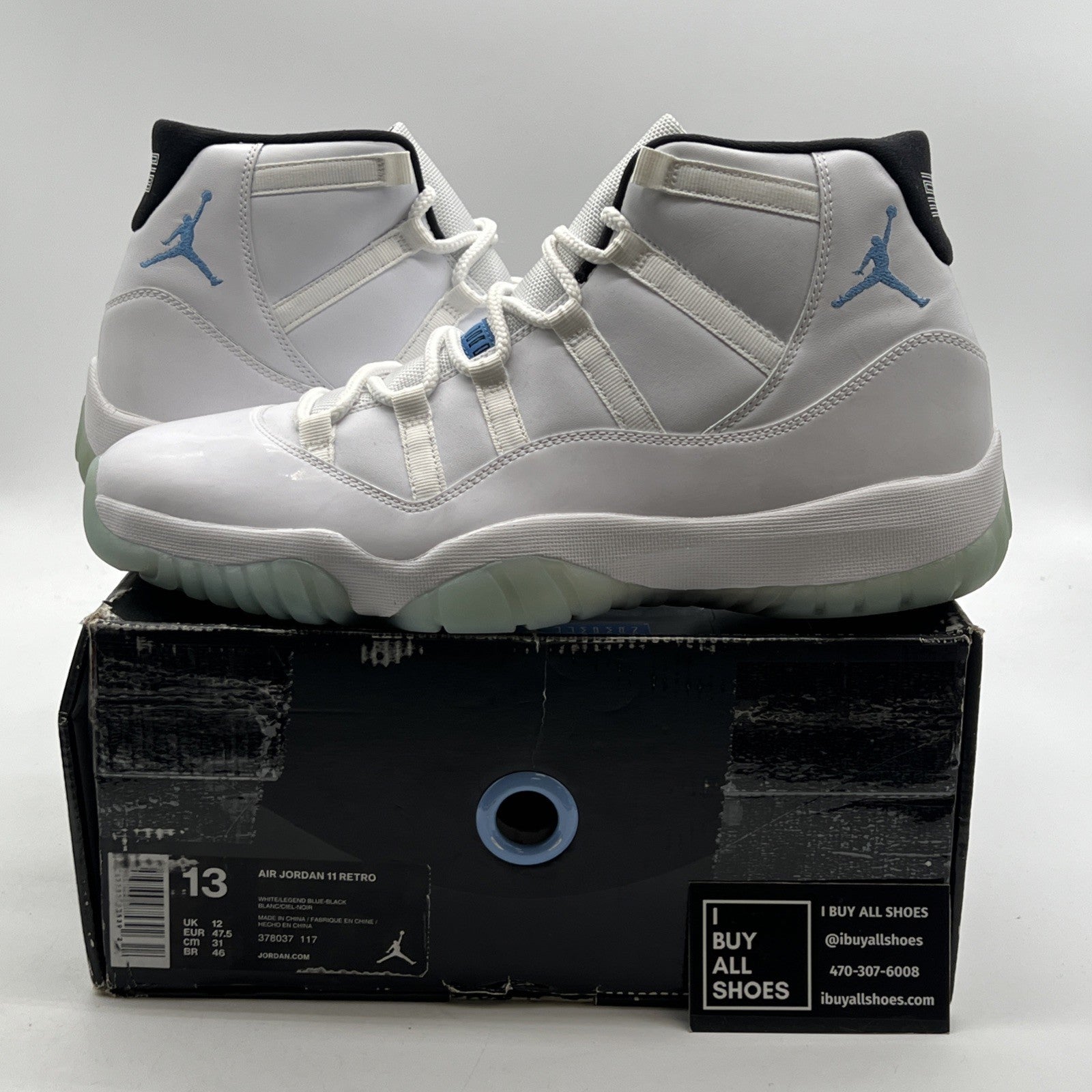 Size 13 - Air Jordan 11 Retro High Legend Blue (378037-117)