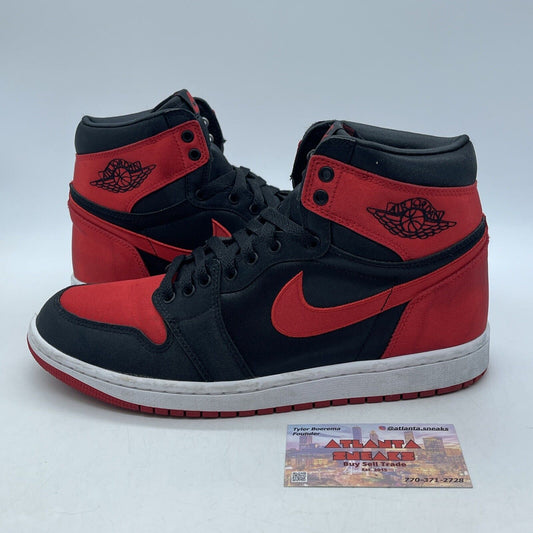 Size 10W - Air Jordan 1 Retro OG 2023 High Satin Bred Red Suede (FD4810-061)