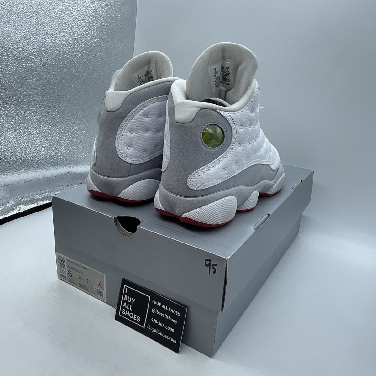 Size 8 - Air Jordan 13 Retro White Wolf Grey (414571-160)
