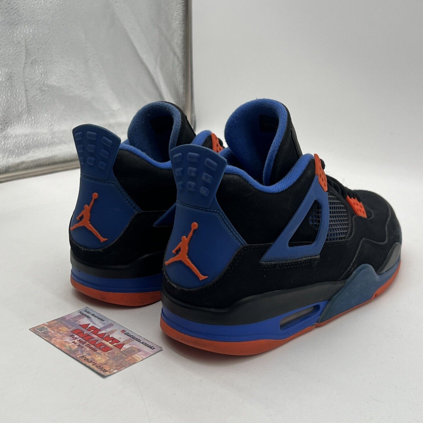 Size 11 - Air Jordan 4 Retro Cavs Black Orange Blue Suede (308497-027)