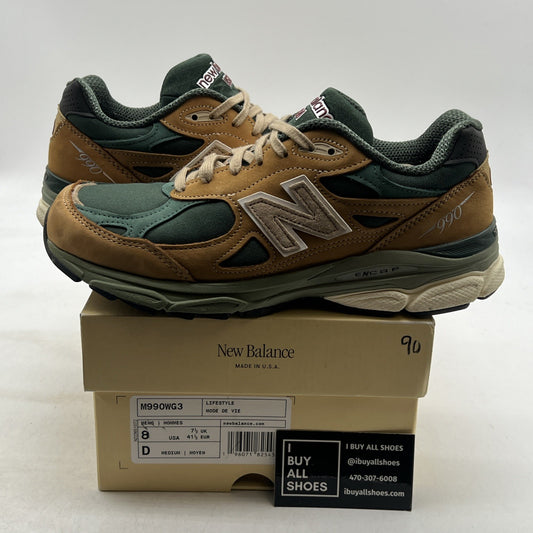 Size 8 - New Balance Teddy Santis x 990v3 Made in USA Tan Green (M990WG3)