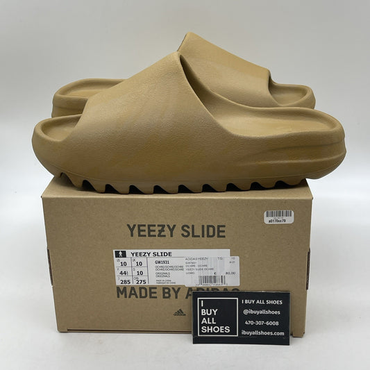 Size 10 - adidas Yeezy Slide 'Ochre' Brown Rubber (GW1931)