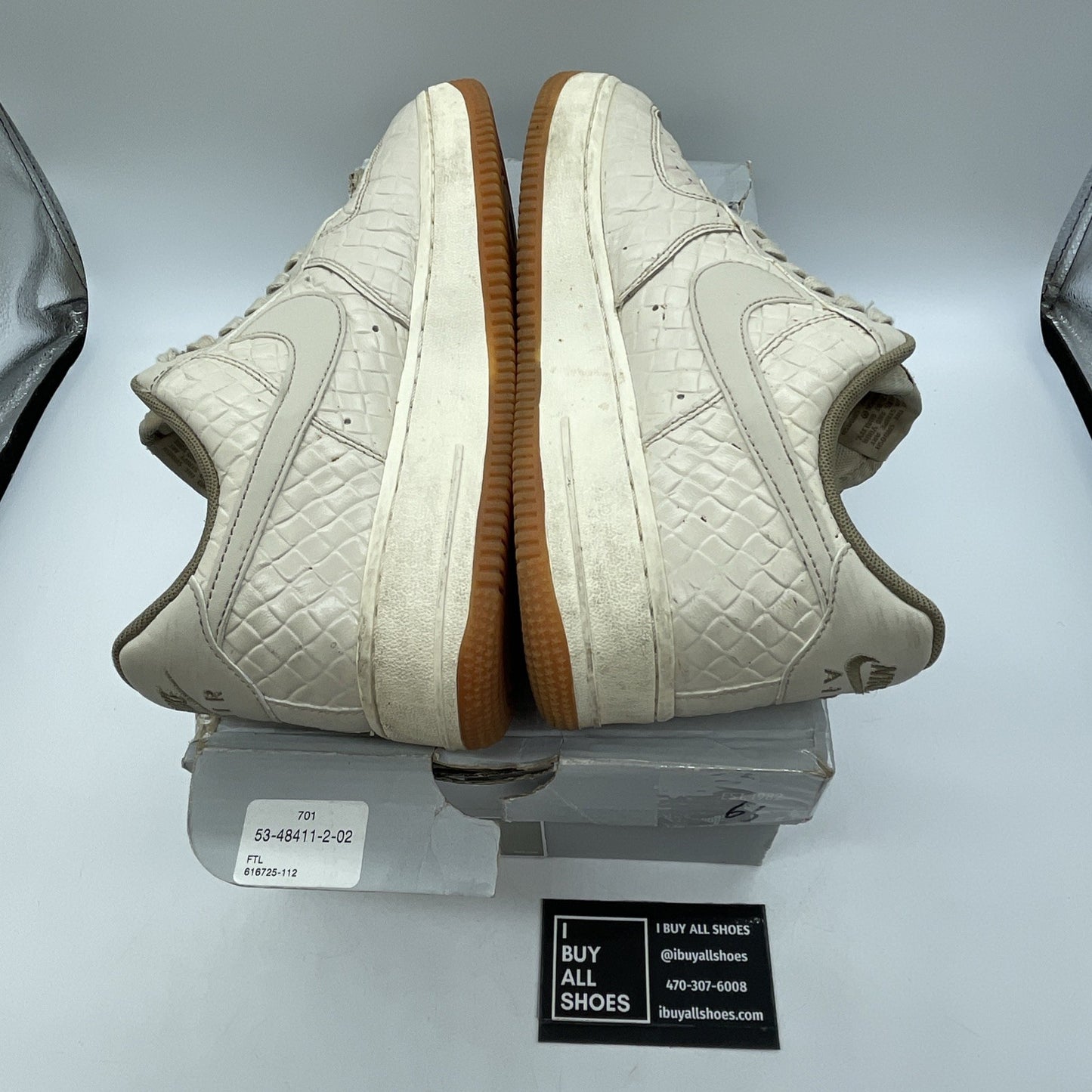 Size 8.5W - Nike Air Force 1 Premium Low 112 Brown Leather (616725-112)