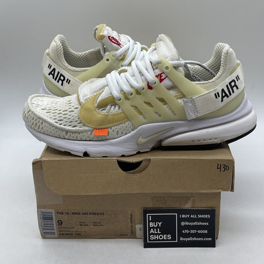 Size 9 - Nike Air Presto x Off-White White 2018 (AA3830-100)