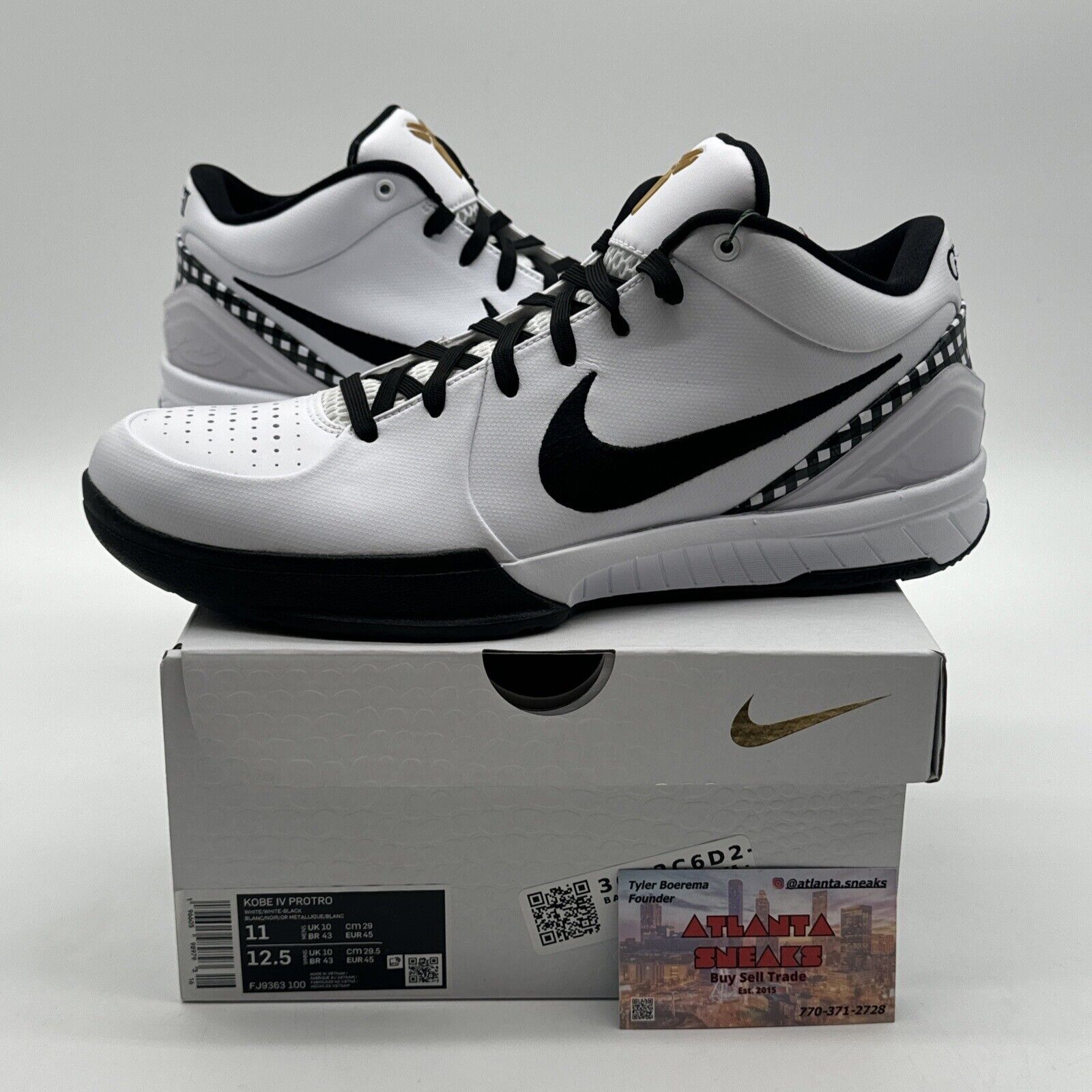 Size 11 - Nike Zoom Kobe IV Protro Low Mambacita White Black Angel Gigi Gold Og