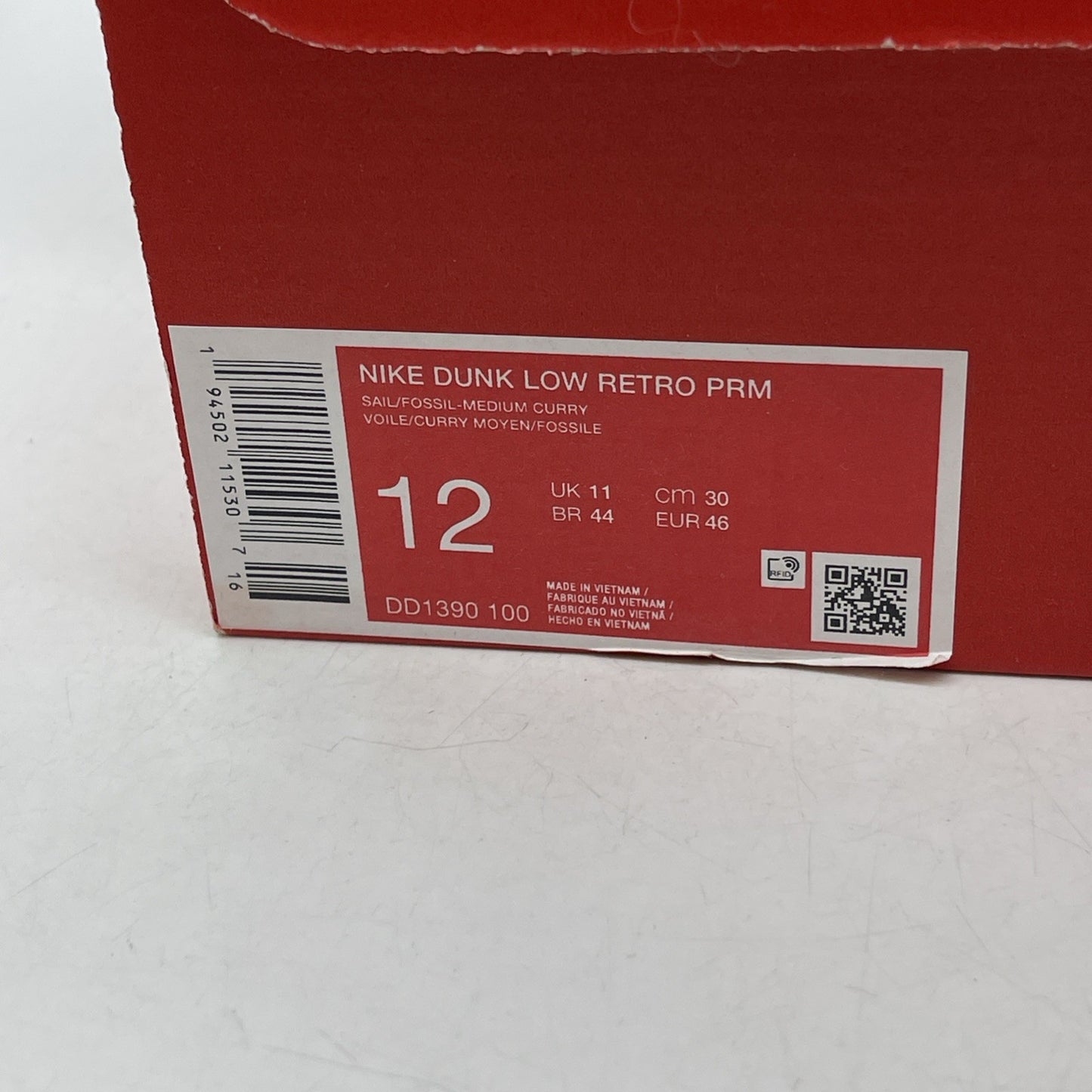 Size 12 - Nike Dunk Low Premium Medium Curry (DD1390-100)