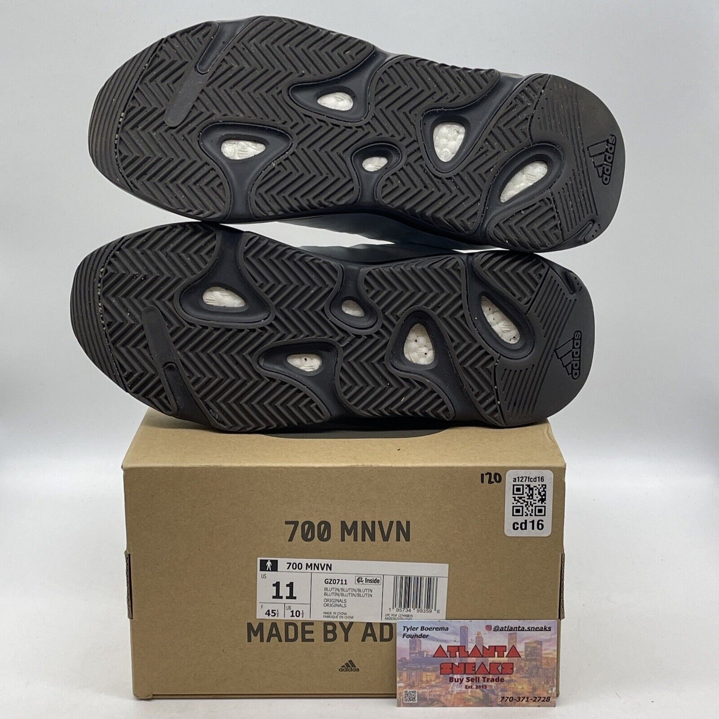 Size 11 - adidas Yeezy Boost 700 MNVN Blue Tint Black Suede (GZ0711)