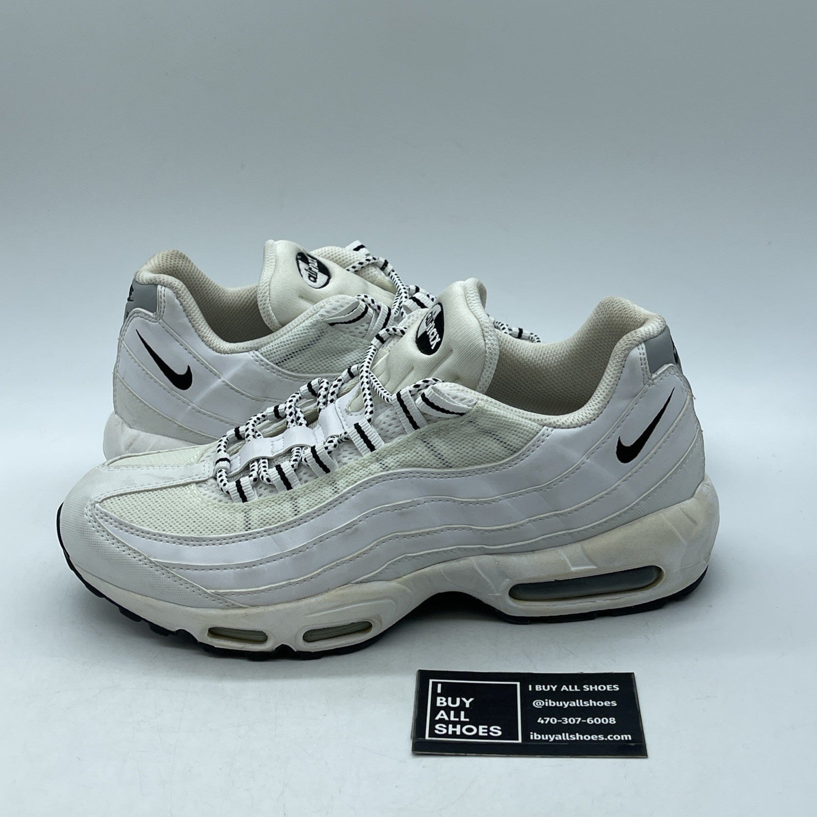 Size 10 - Nike Air Max 95 White Black (609048-109)