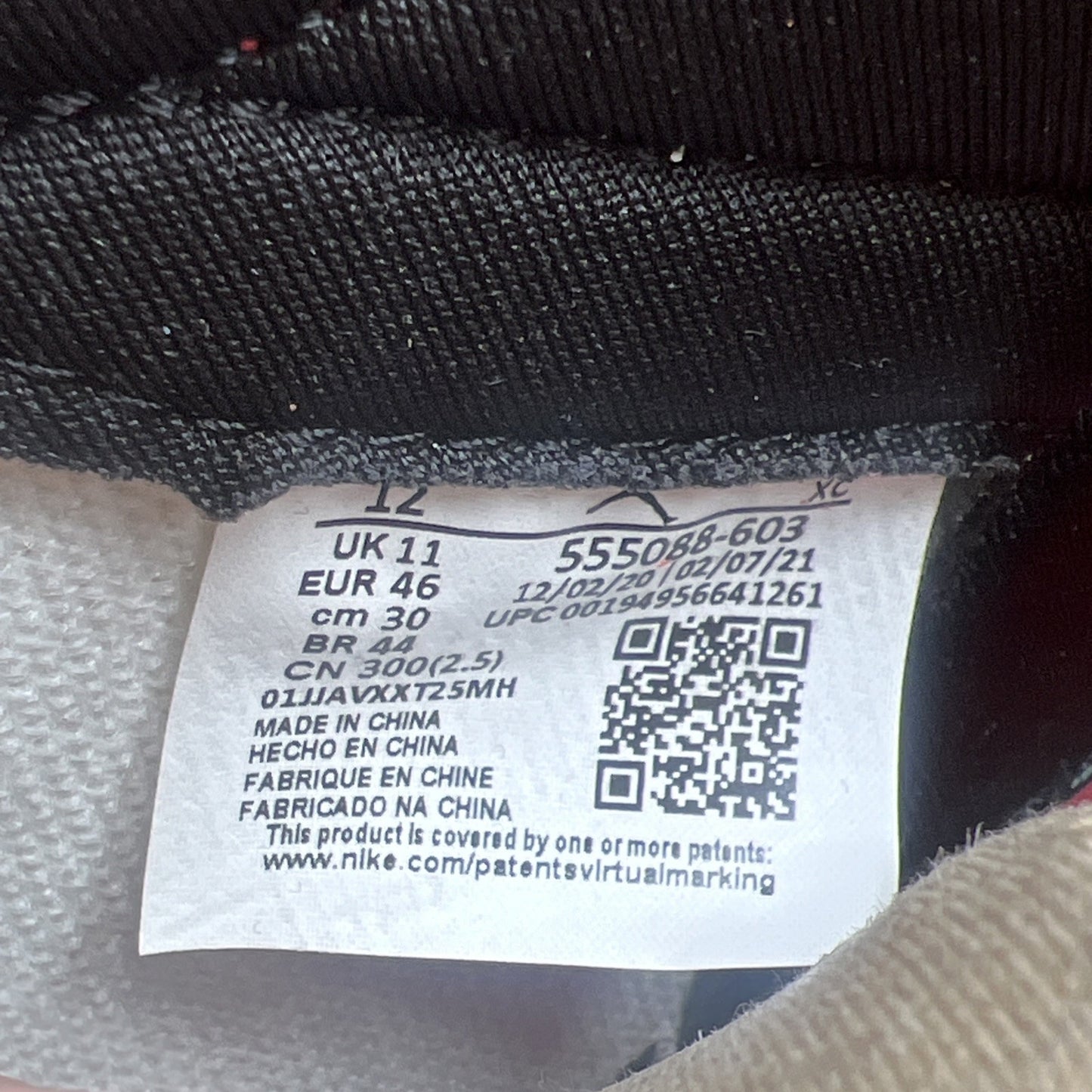 Size 12 - Air Jordan 1 Retro High OG Light Fusion Red 2021 (555088-603)