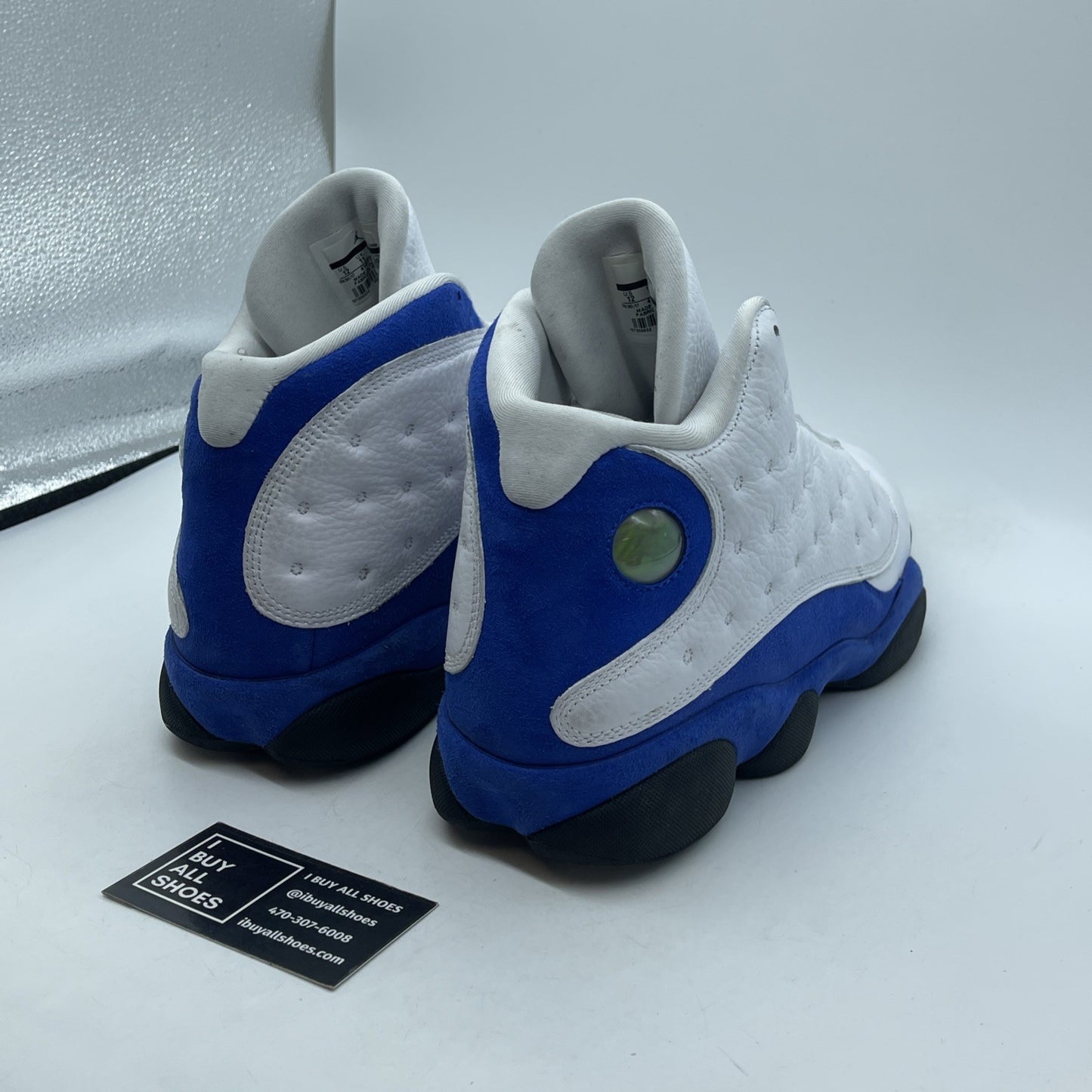 Size 12 - Air Jordan 13 Retro Hyper Royal Blue White Suede (414571-117)