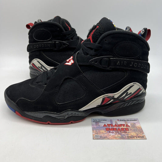 Size 8.5 - Jordan 8 Retro Mid Playoff Red Suede White (305381-062)