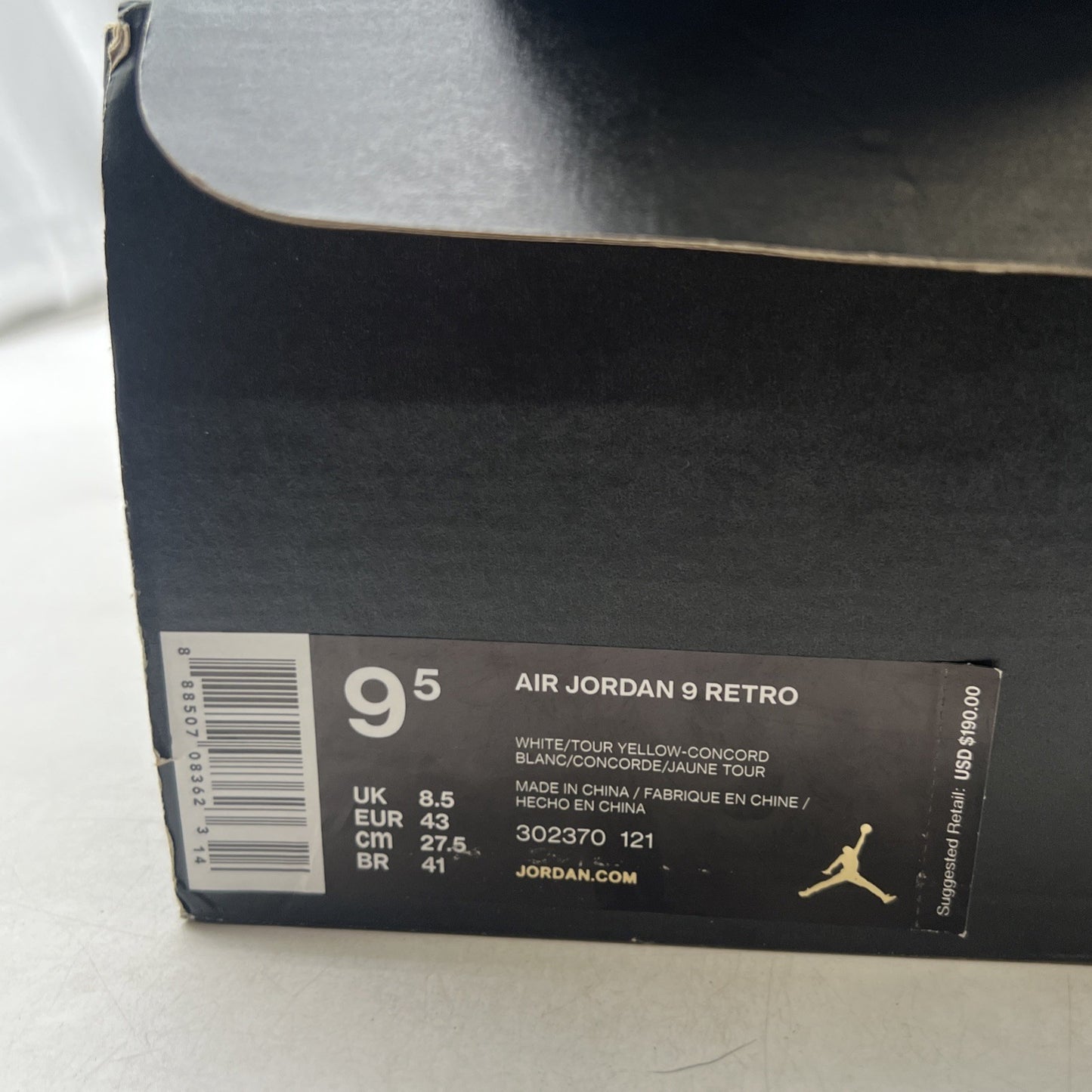 Size 9.5 - Air Jordan 9 Retro Kobe (302370-121)