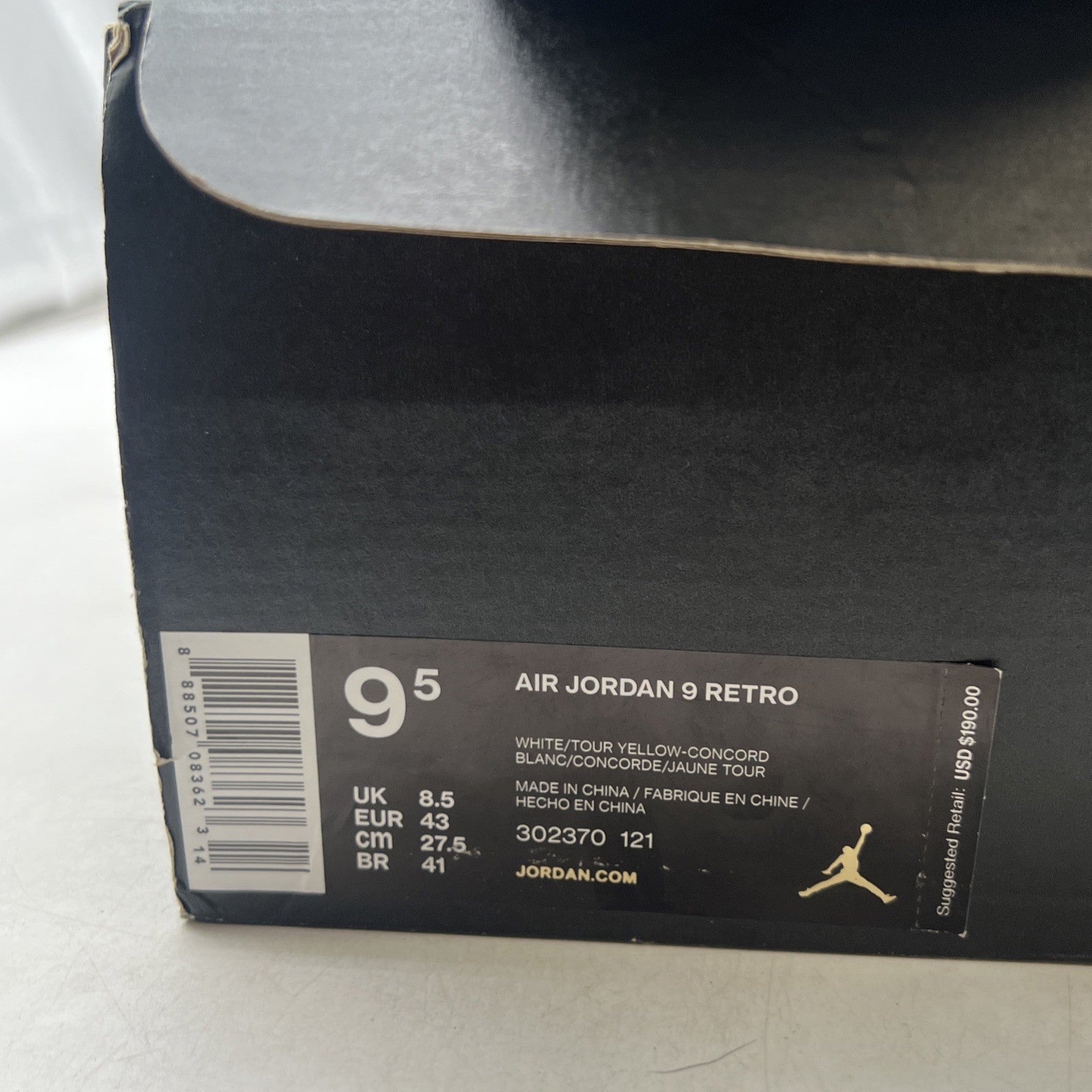 Size 9.5 - Air Jordan 9 Retro Kobe (302370-121)