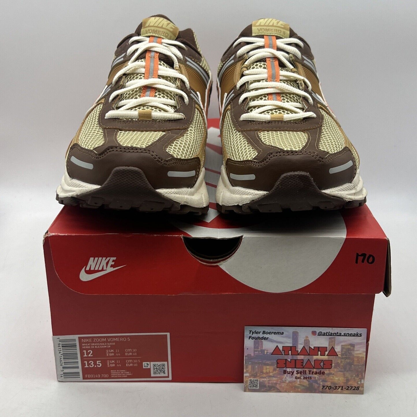 Size 12 - Nike Air Zoom Vomero 5 Wheat Grass Brown (FB9149-700)