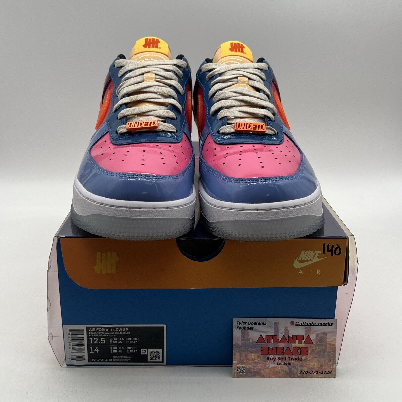 Size 12.5 - Nike Undefeated x Air Force 1 Low Total Orange (DV5255-400)