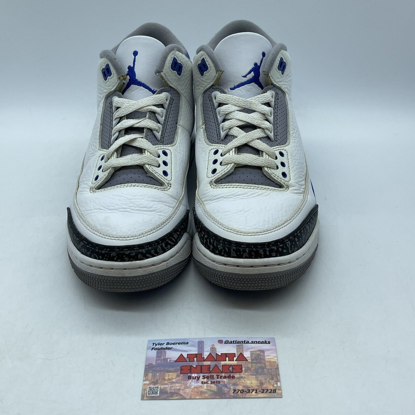 Size 8.5 - Jordan 3 Retro Mid Racer Blue White Leather Grey Suede (CT8532-145)