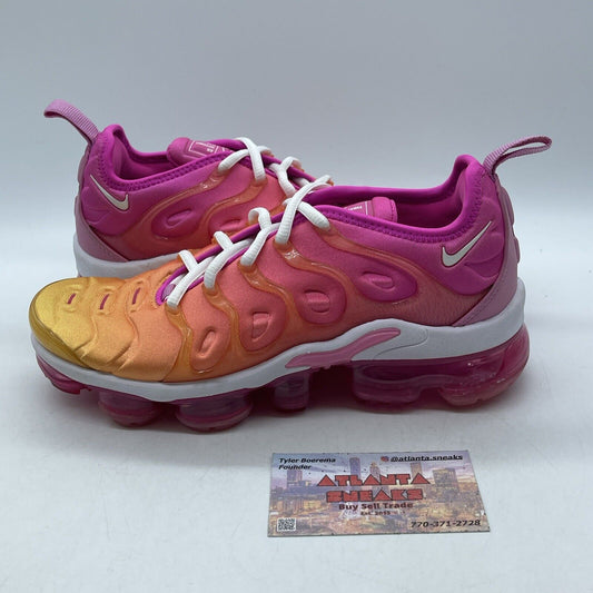 Size 6W - Nike Air VaporMax Plus Summer Sunset Suede Leather (CI9900-600)