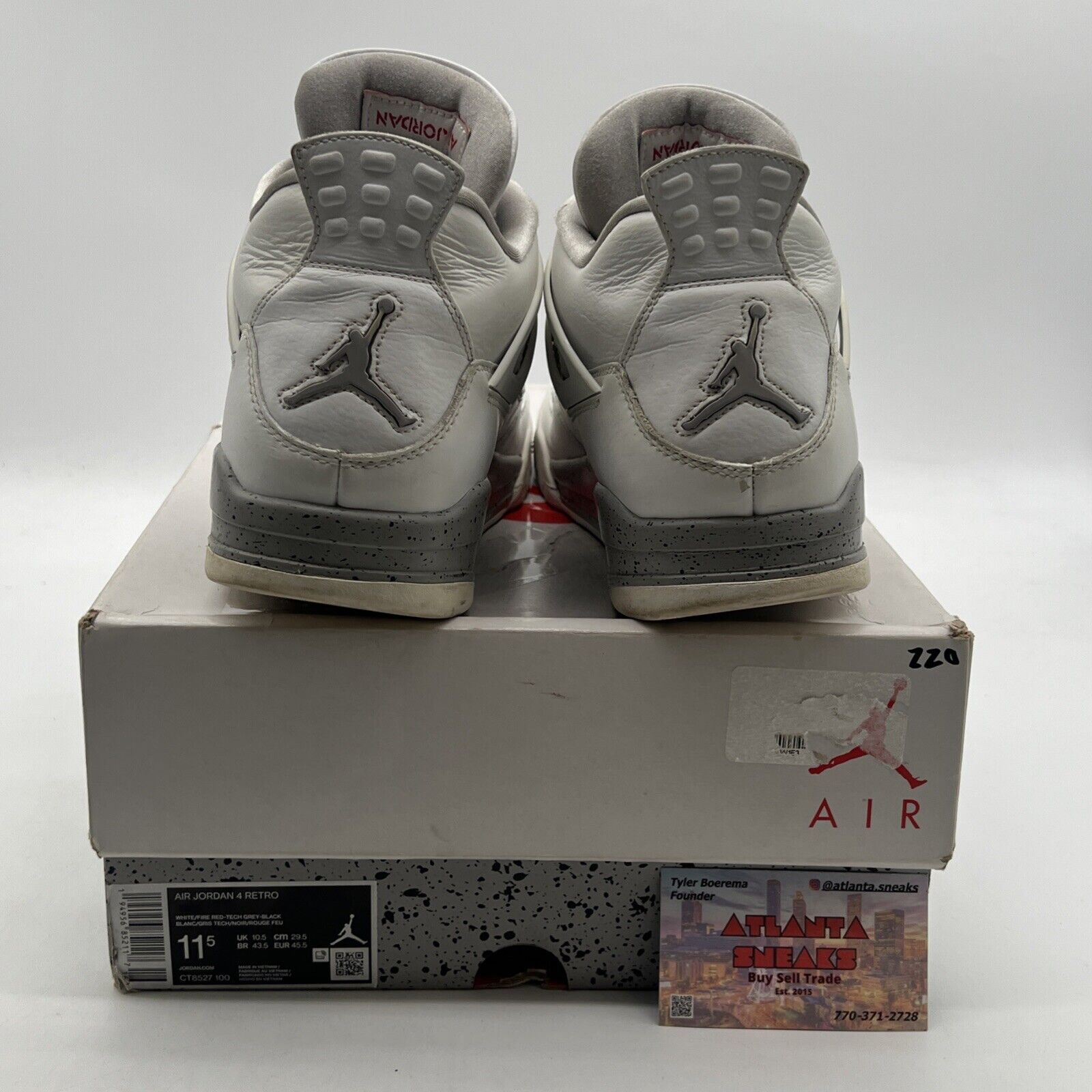 Size 11.5 - Air Jordan 4 Retro Mid White Oreo (CT8527-100)