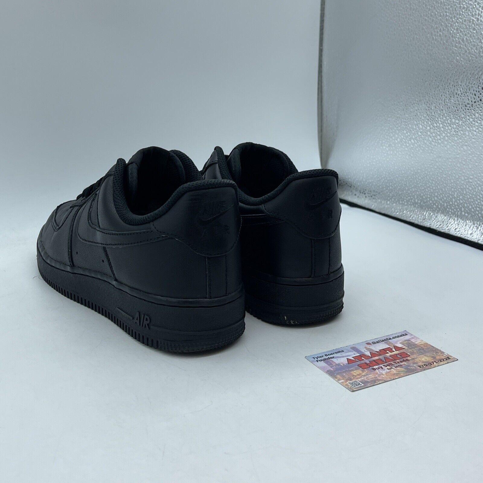 Size 8 - Nike Air Force 1 '07 Low Triple Black Leather (CW2288-001)