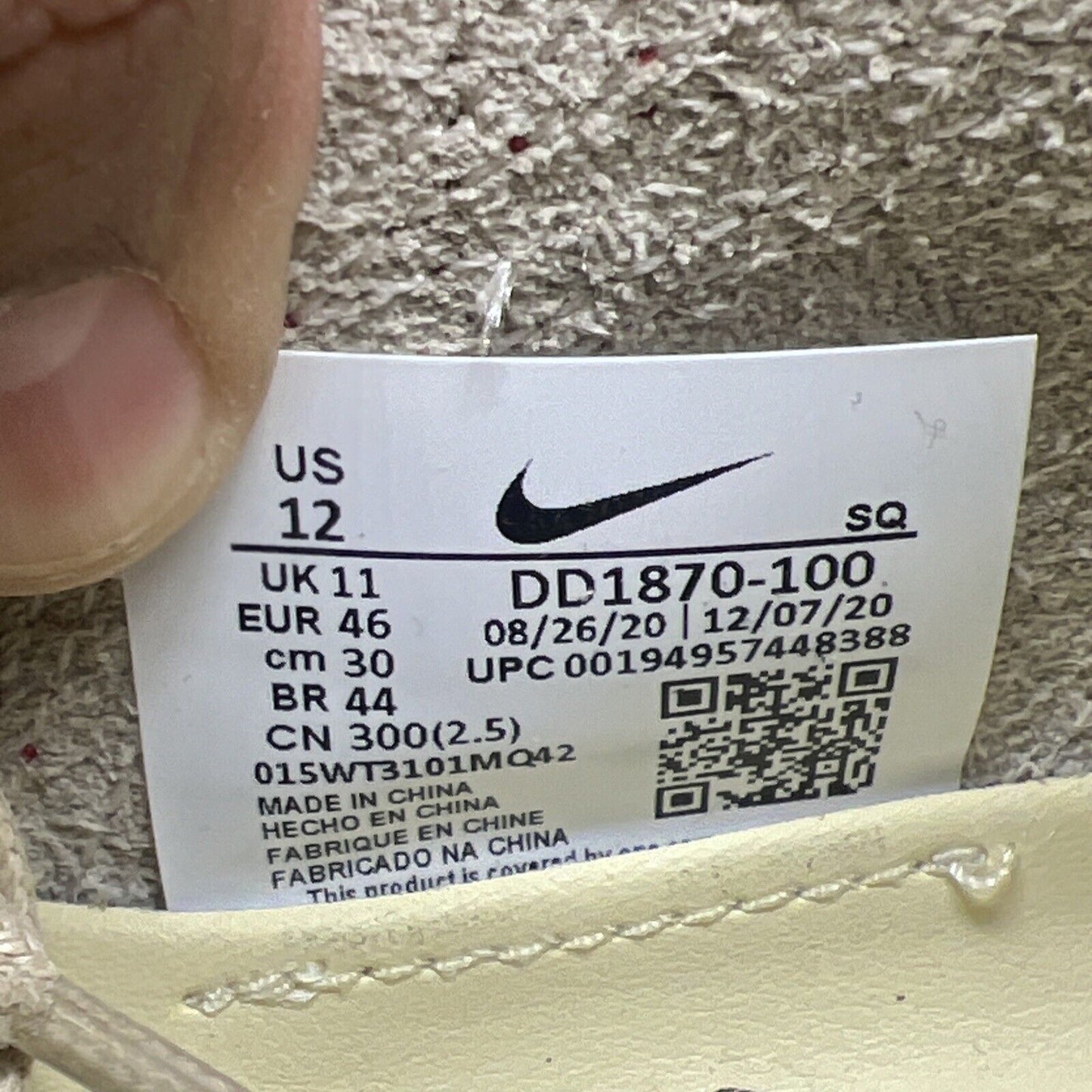 Size 12 - Nike CLOT x Air Max 1 2021 Kiss of Death Orange Red Suede (DD1870-100)