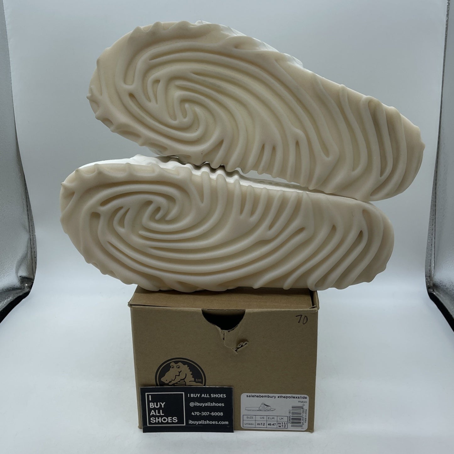 Size 12 - SALEHE BEMBURY X CROCS THE POLLEX SLIDE (MAYO) (208685-1RO)
