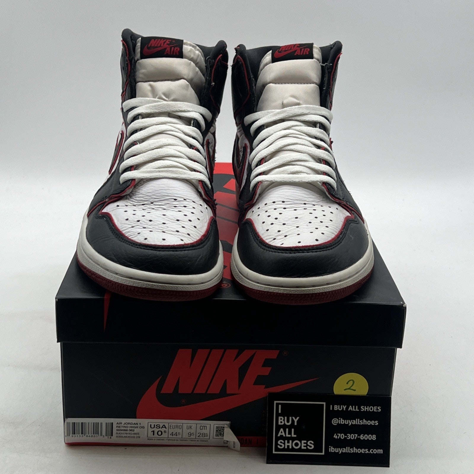 Size 10.5 - Air Jordan 1 Retro High OG Bloodline 2019 (555088-062)