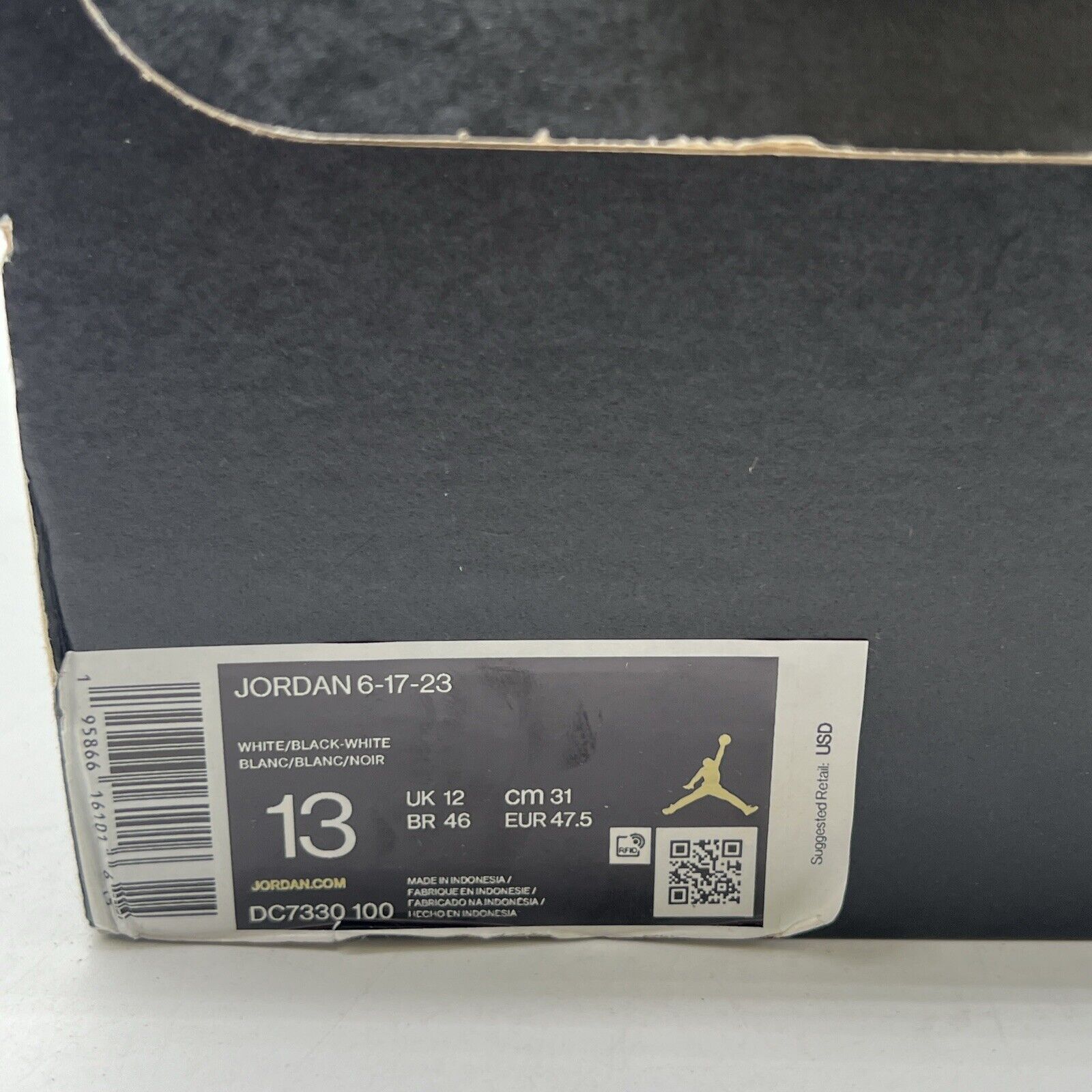 Size 13 - Jordan 6-17-23 Motorsports 2022 (DC7330-100)