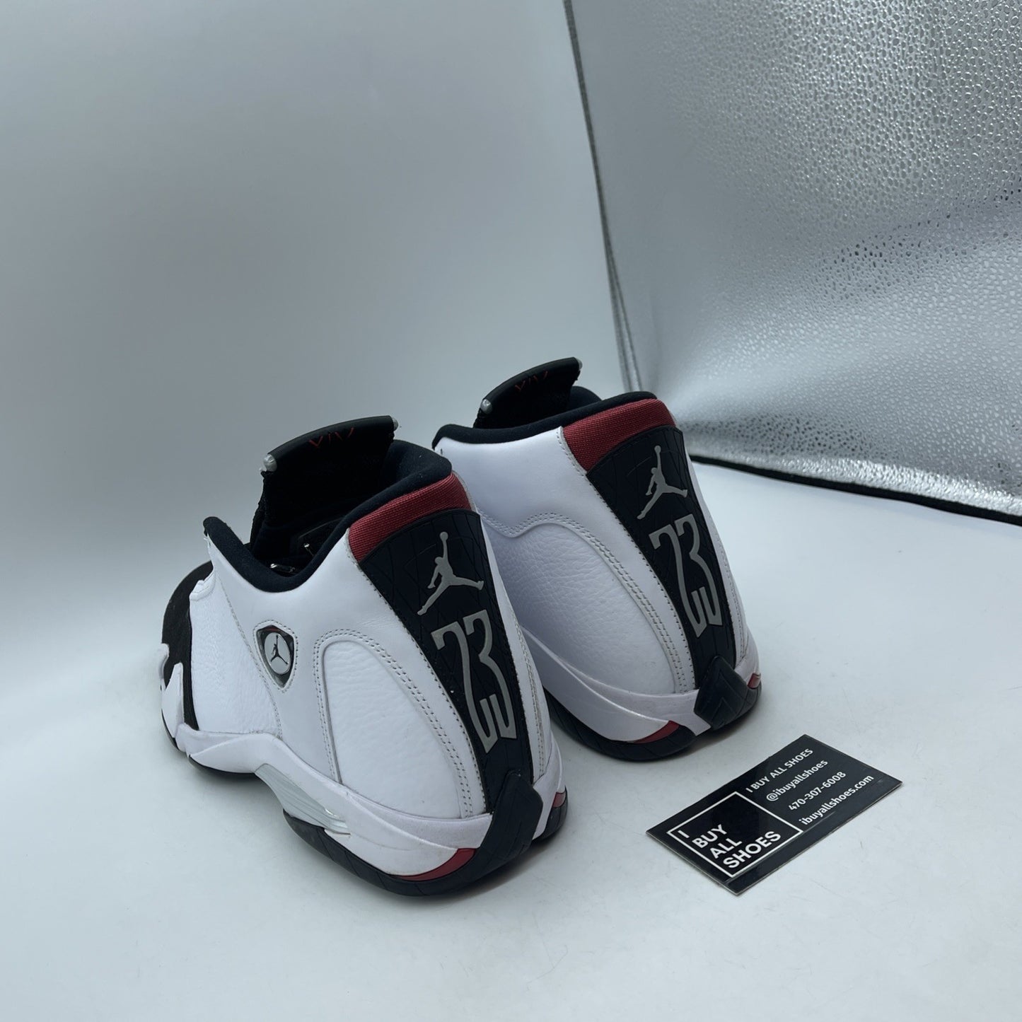 Size 13 - Air Jordan 14 Retro 2024 Black Toe White Suede Leather (487471-160)