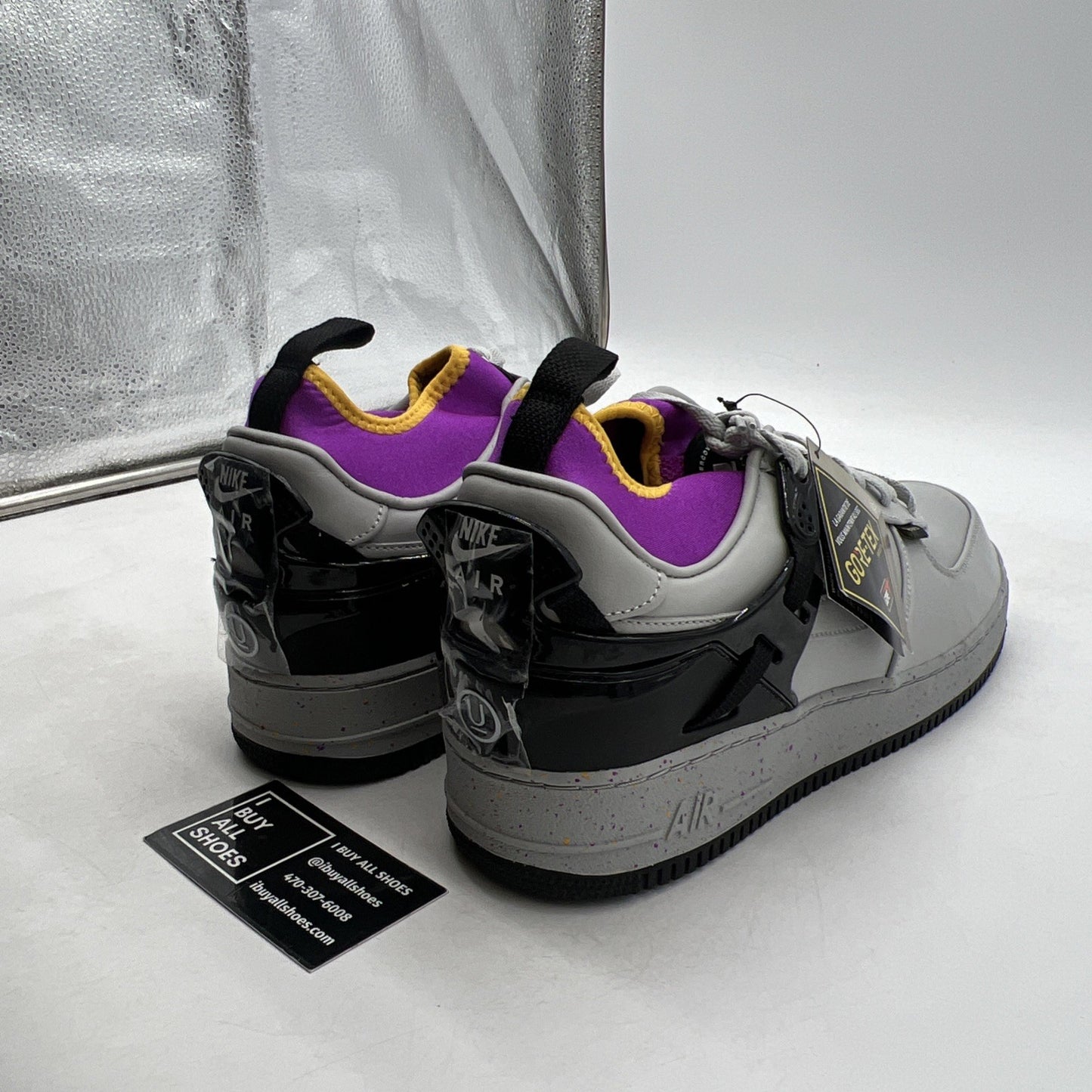 Size 13 - Nike Undercover x Air Force 1 SP GORE-TEX Low Grey Fog (DQ7558-001)
