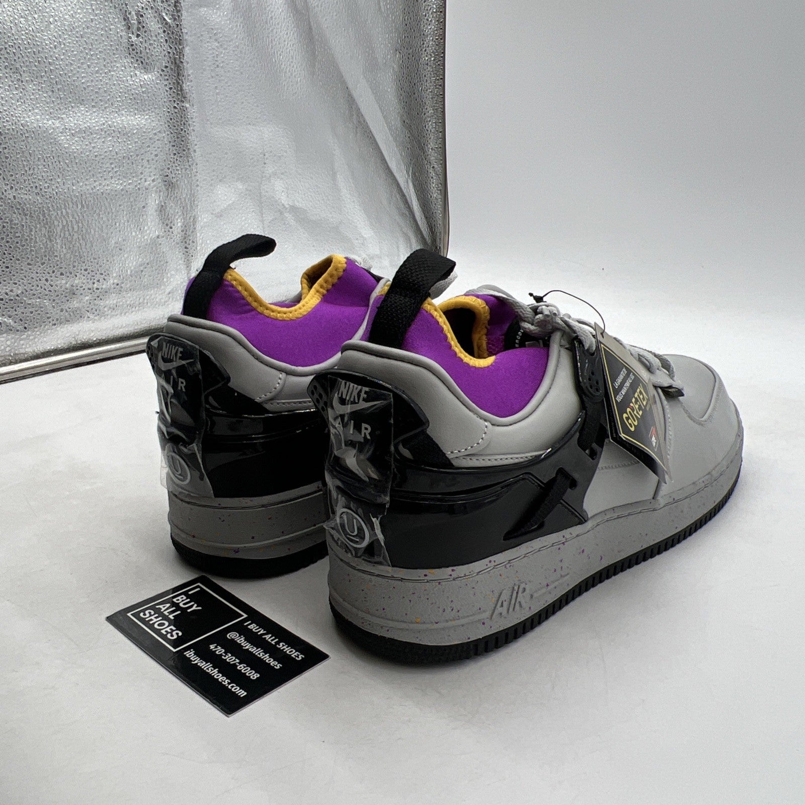 Size 13 - Nike Undercover x Air Force 1 SP GORE-TEX Low Grey Fog (DQ7558-001)