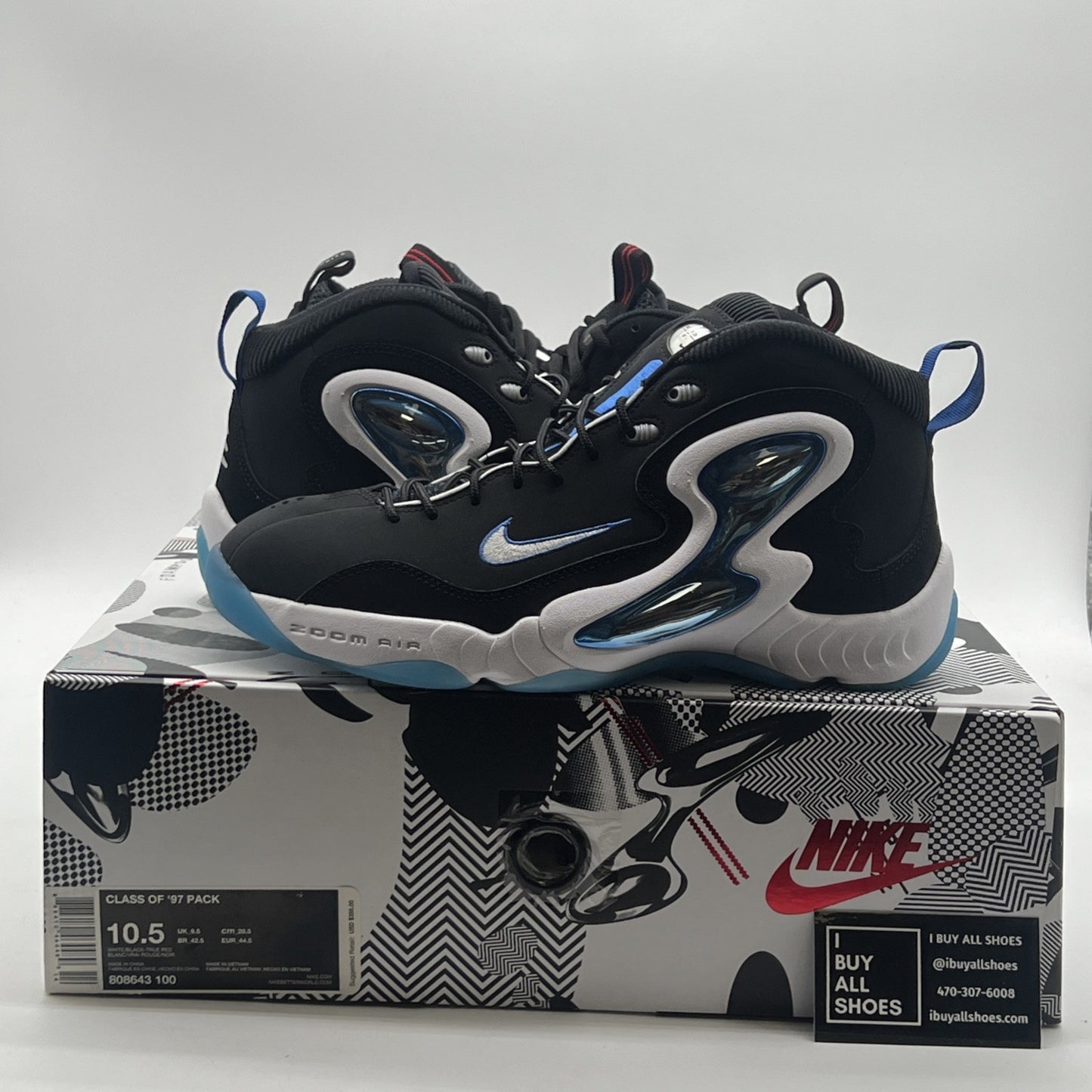 Size 10.5 - Nike Class of '97 Pack Multicolor (808643-100)