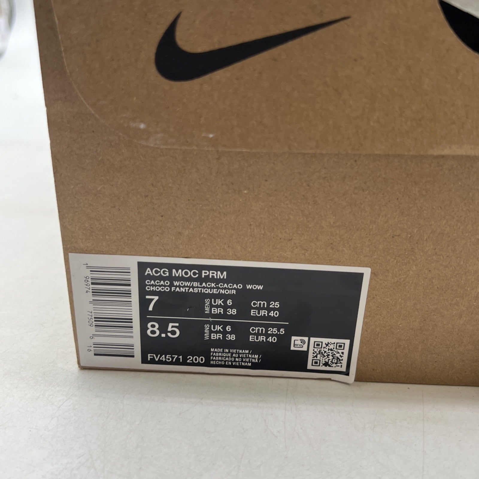 Size 7 - Nike ACG Moc Premium Cacao Wow Croc (FV4571-200)