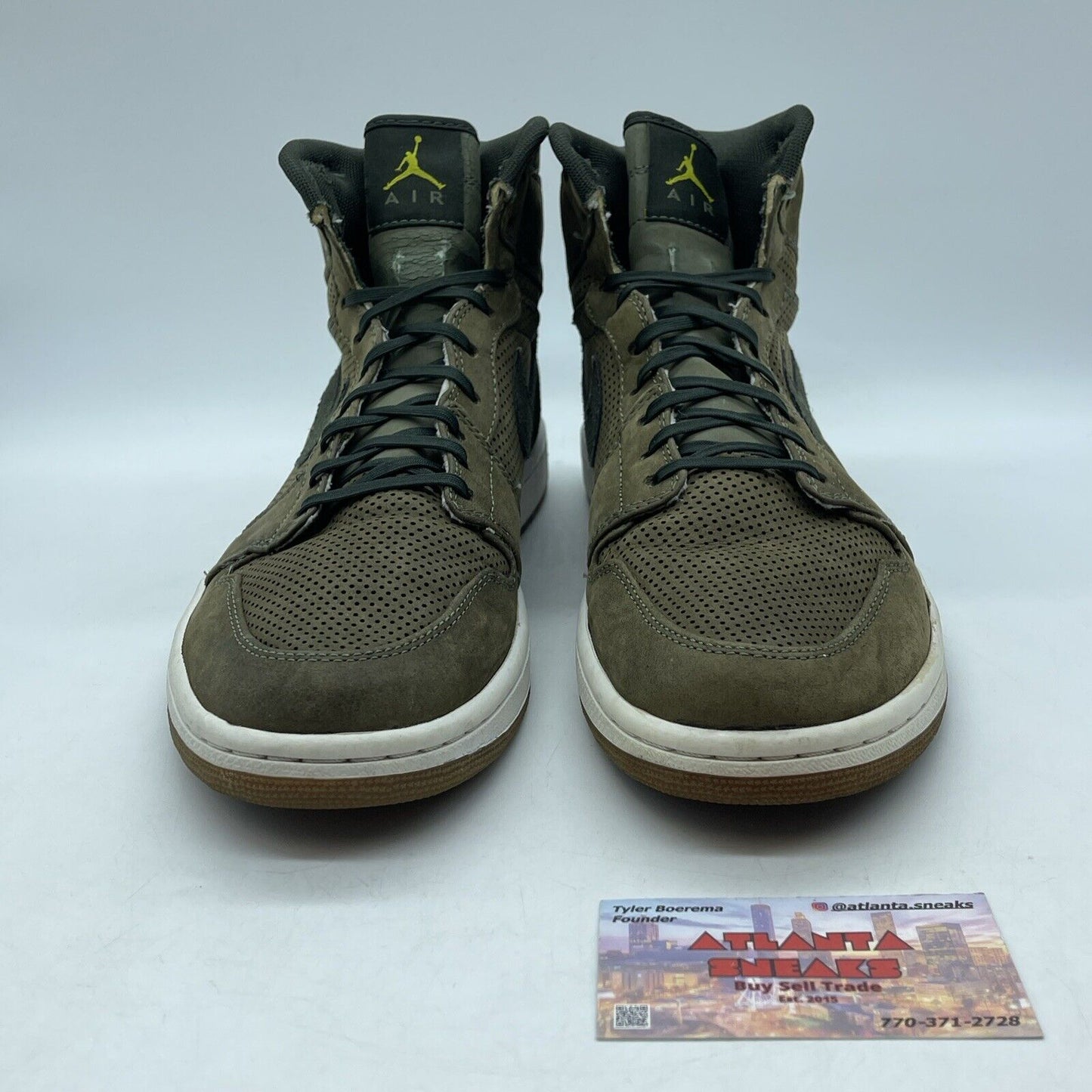 Size 11 - Air Jordan 1 Retro Premier High Urban Haze Olive White (332134-331)