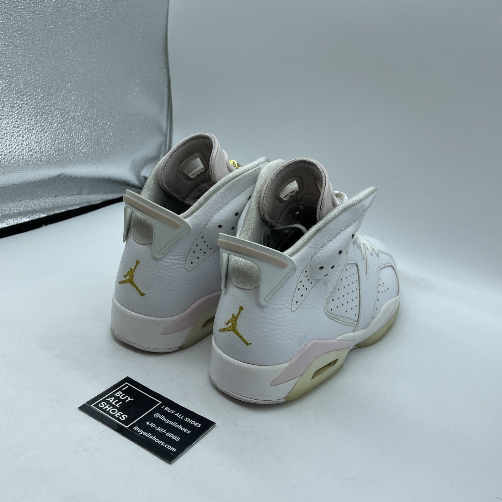 Size 12W - Air Jordan 6 Retro Gold Hoops (DH9696-100)