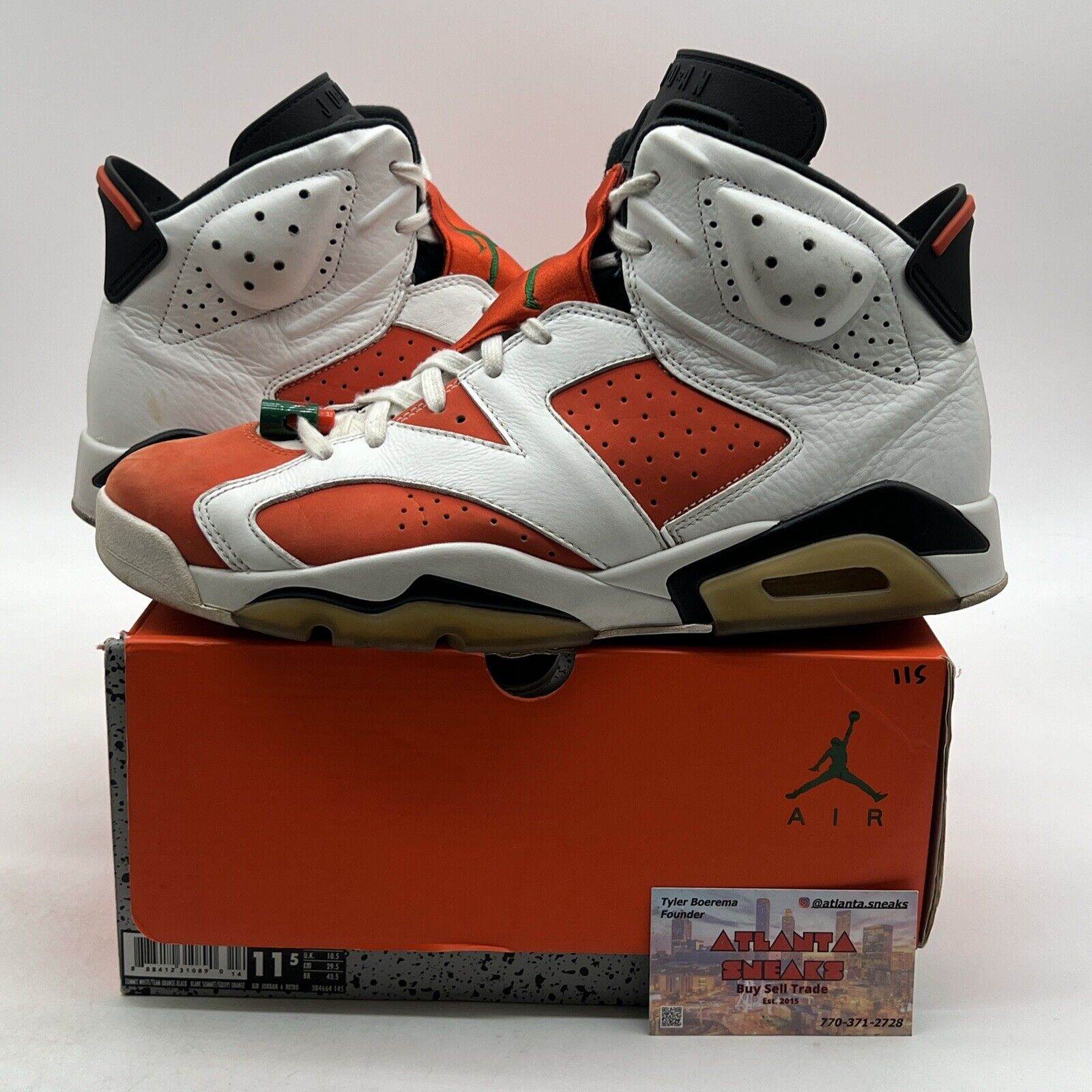 Size 11.5 - Air Jordan 6 Retro Gatorade (384664-145)